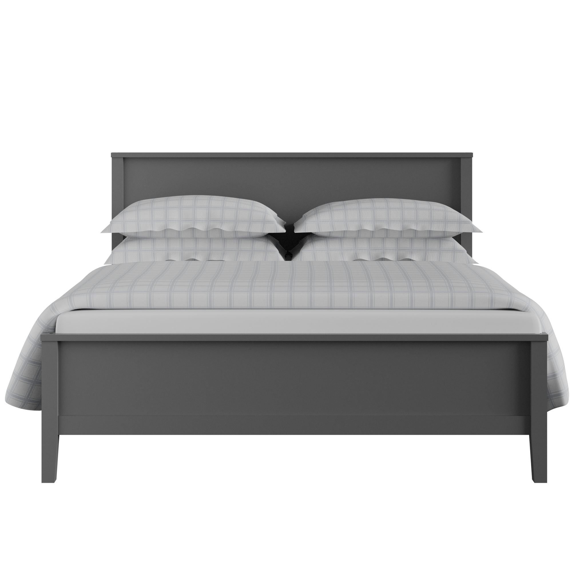 Ramsay Painted painted wood bed in grey with Juno mattress