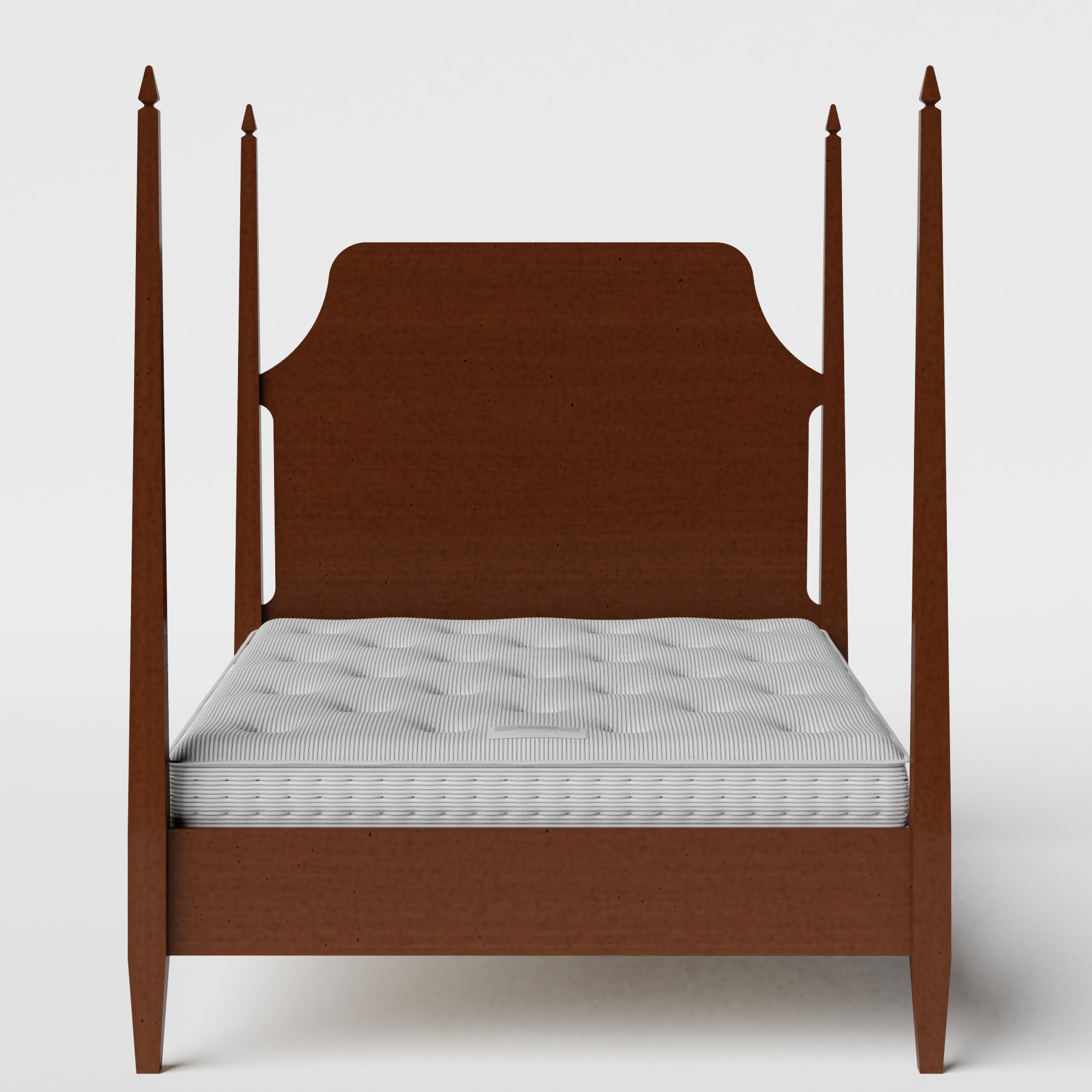Turner wood bed in dark cherry with Juno mattress