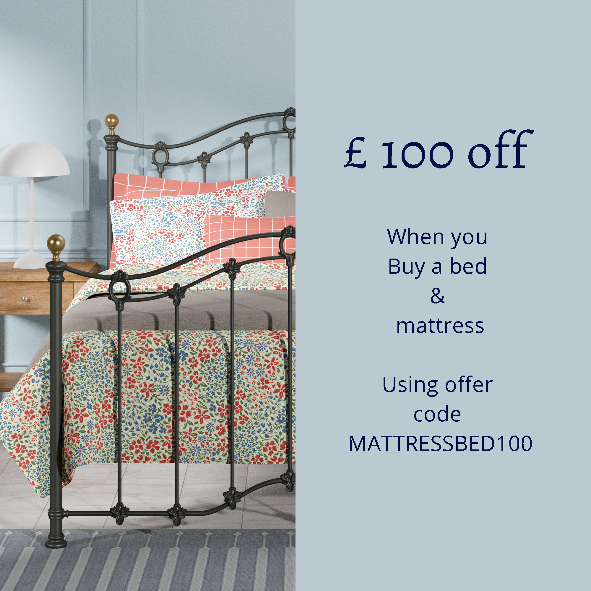 Metal beds and iron bed frames by The Original Bed Co