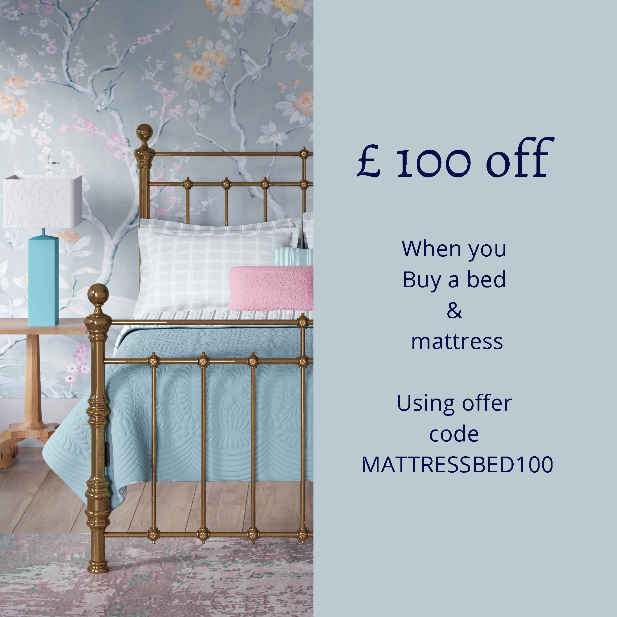 Brass beds & bed frames made from pure brass by The Original Bed Co.