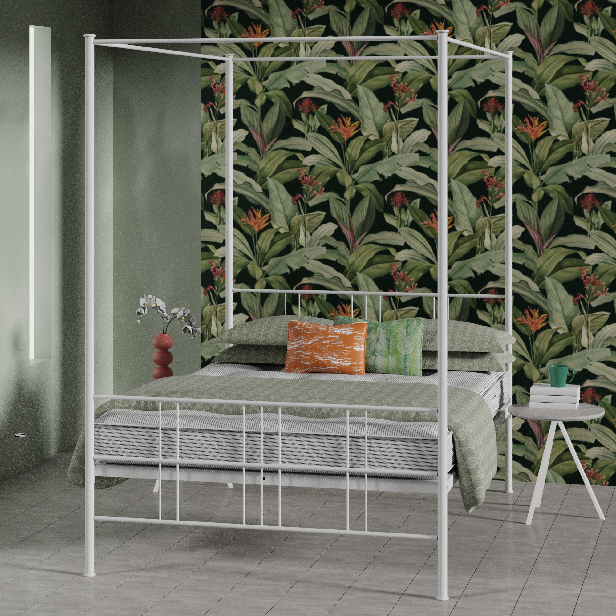 Toulon iron bed - Image emerald green