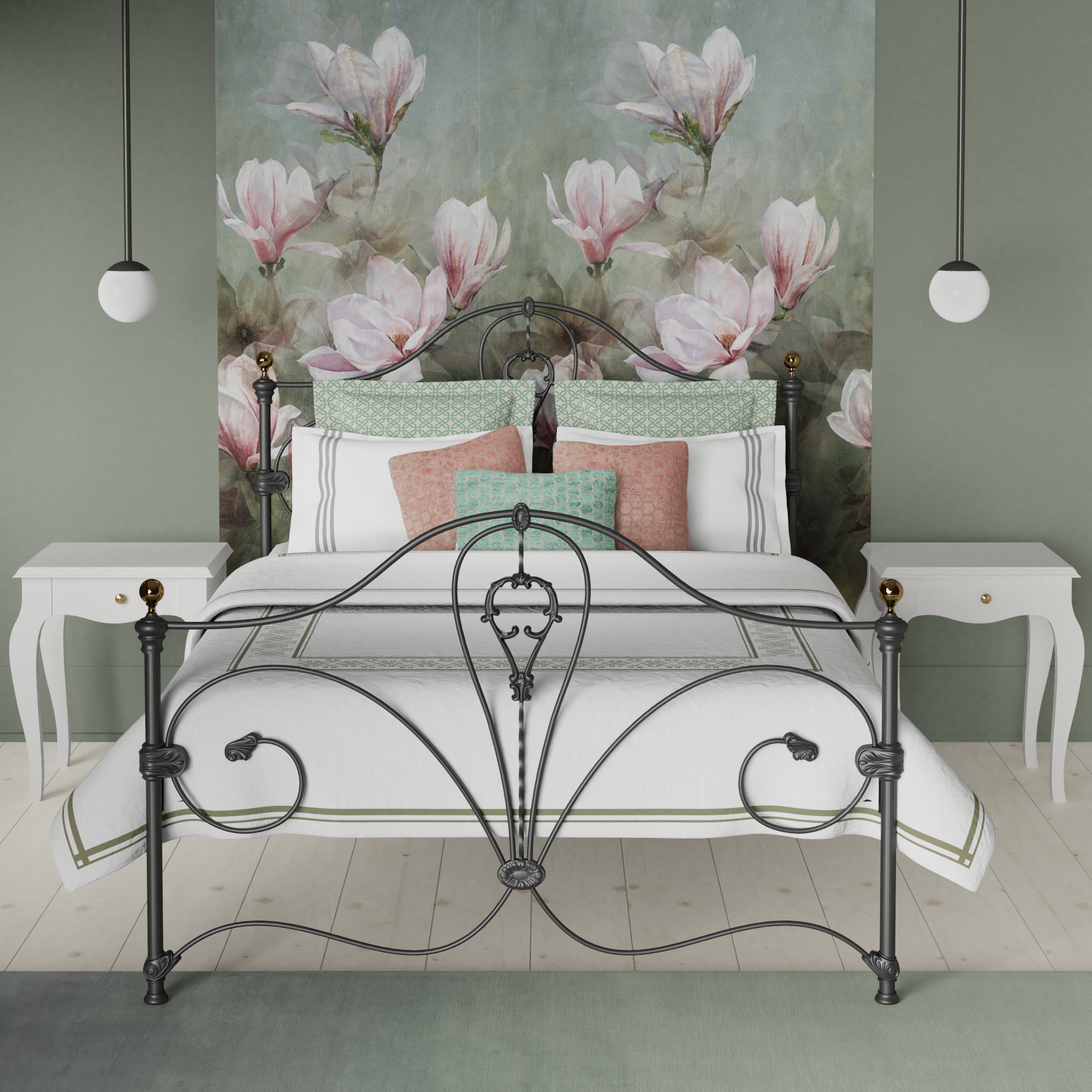 Melrose iron bed - Image spring