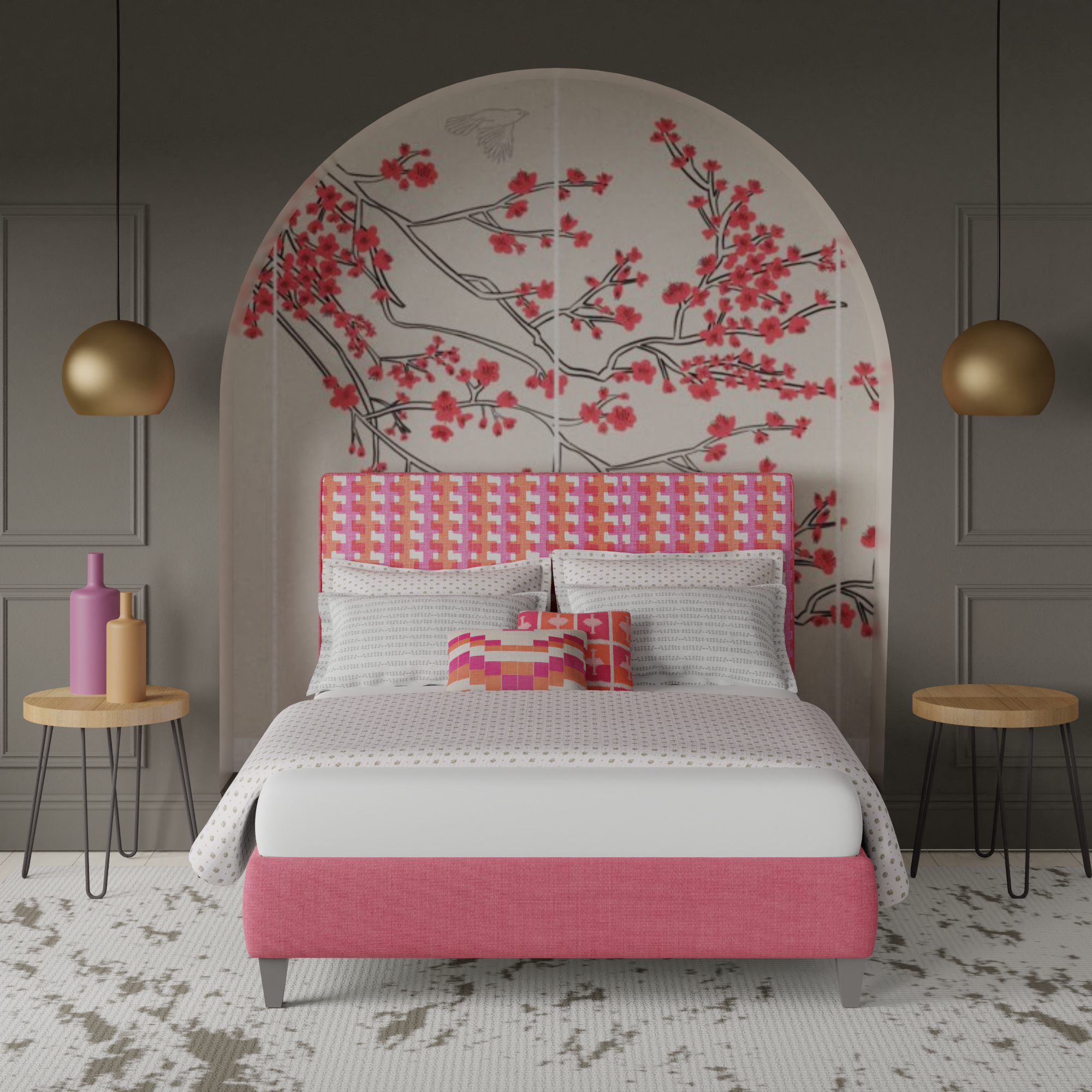 Double upholstered beds by The Original Bed Co.