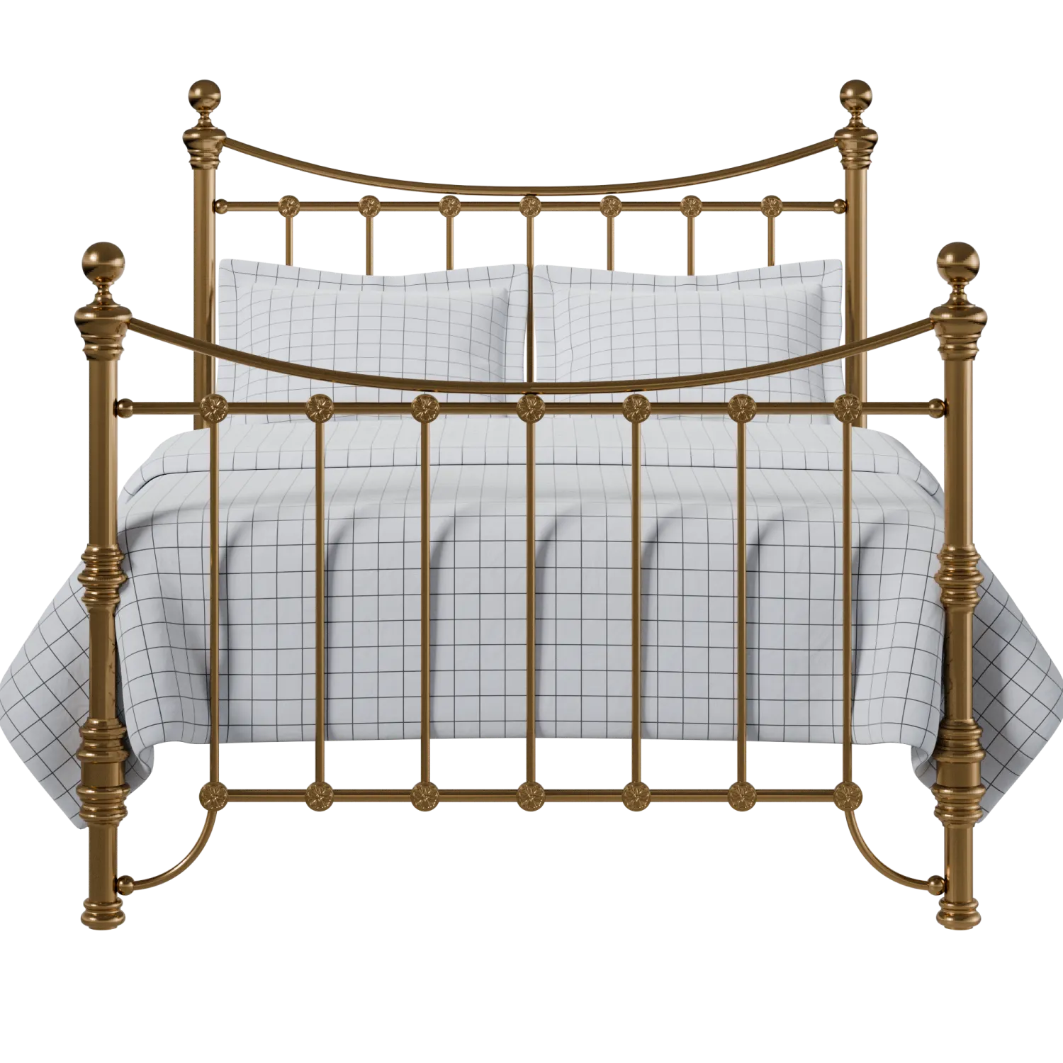 Arran brass bed with Juno mattress