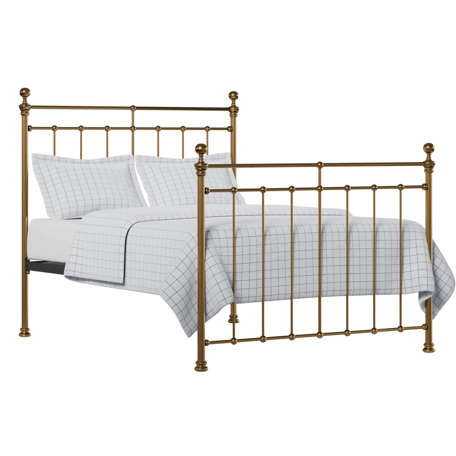 Blyth brass bed with Juno mattress