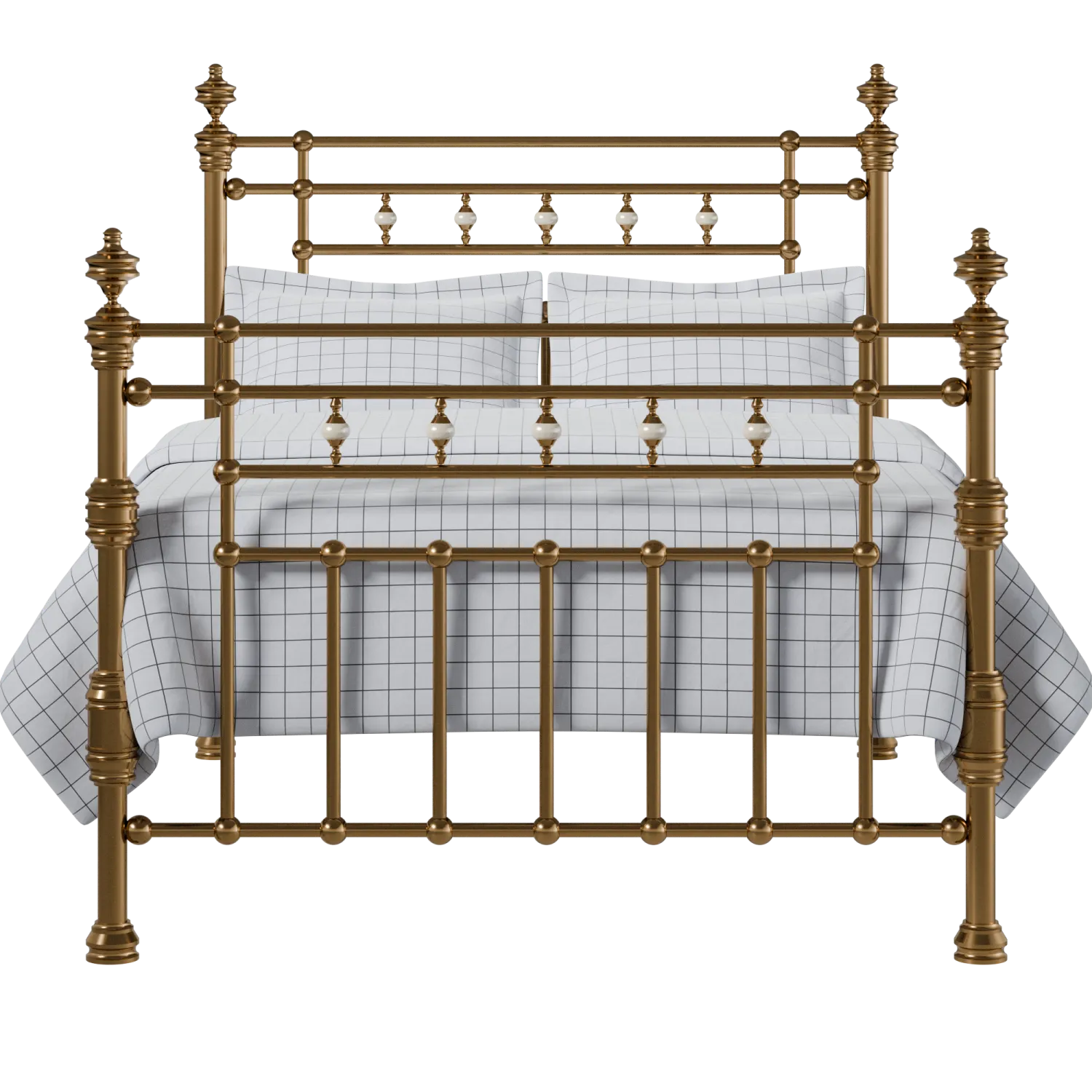 Boyne brass bed with Juno mattress