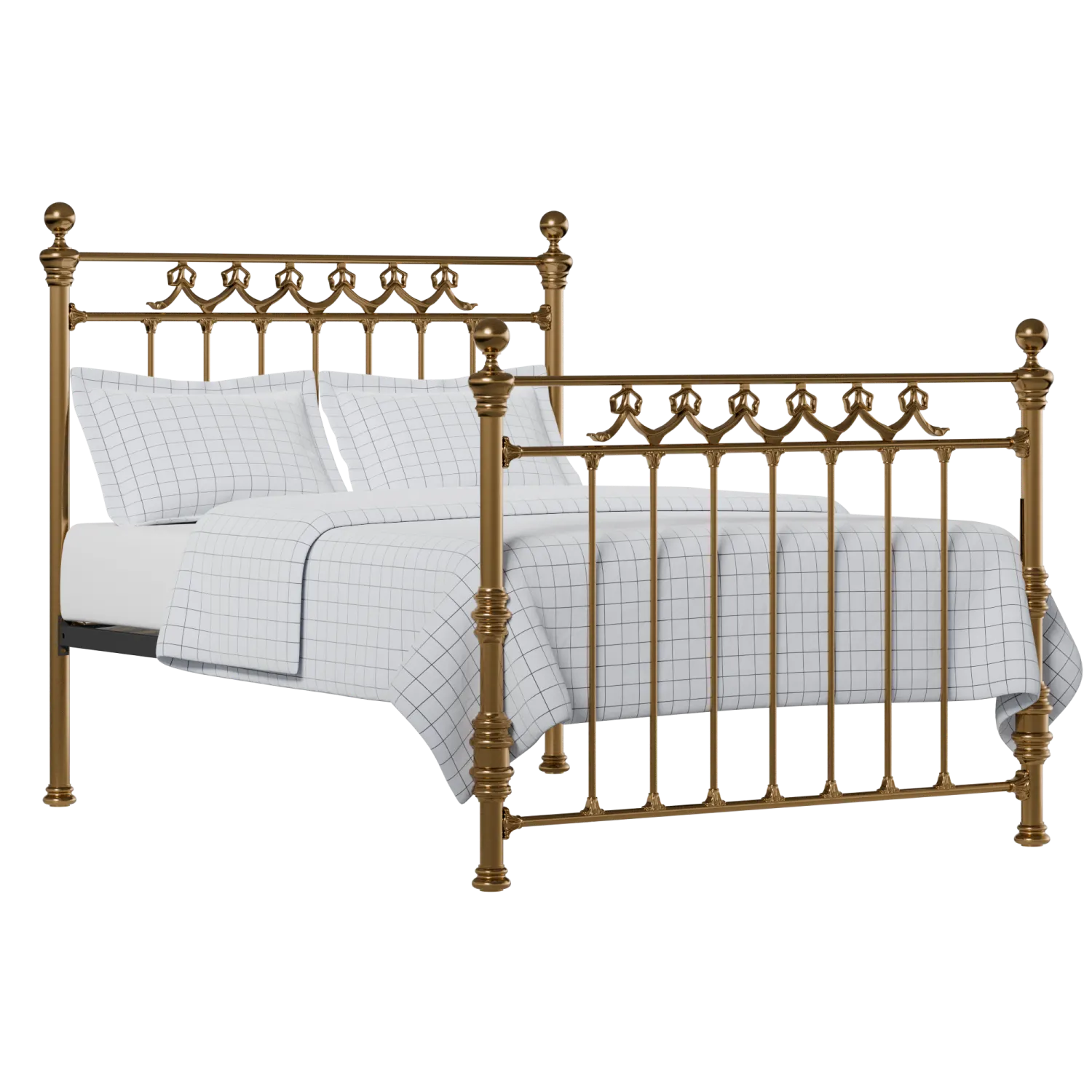 Braemore brass bed with Juno mattress
