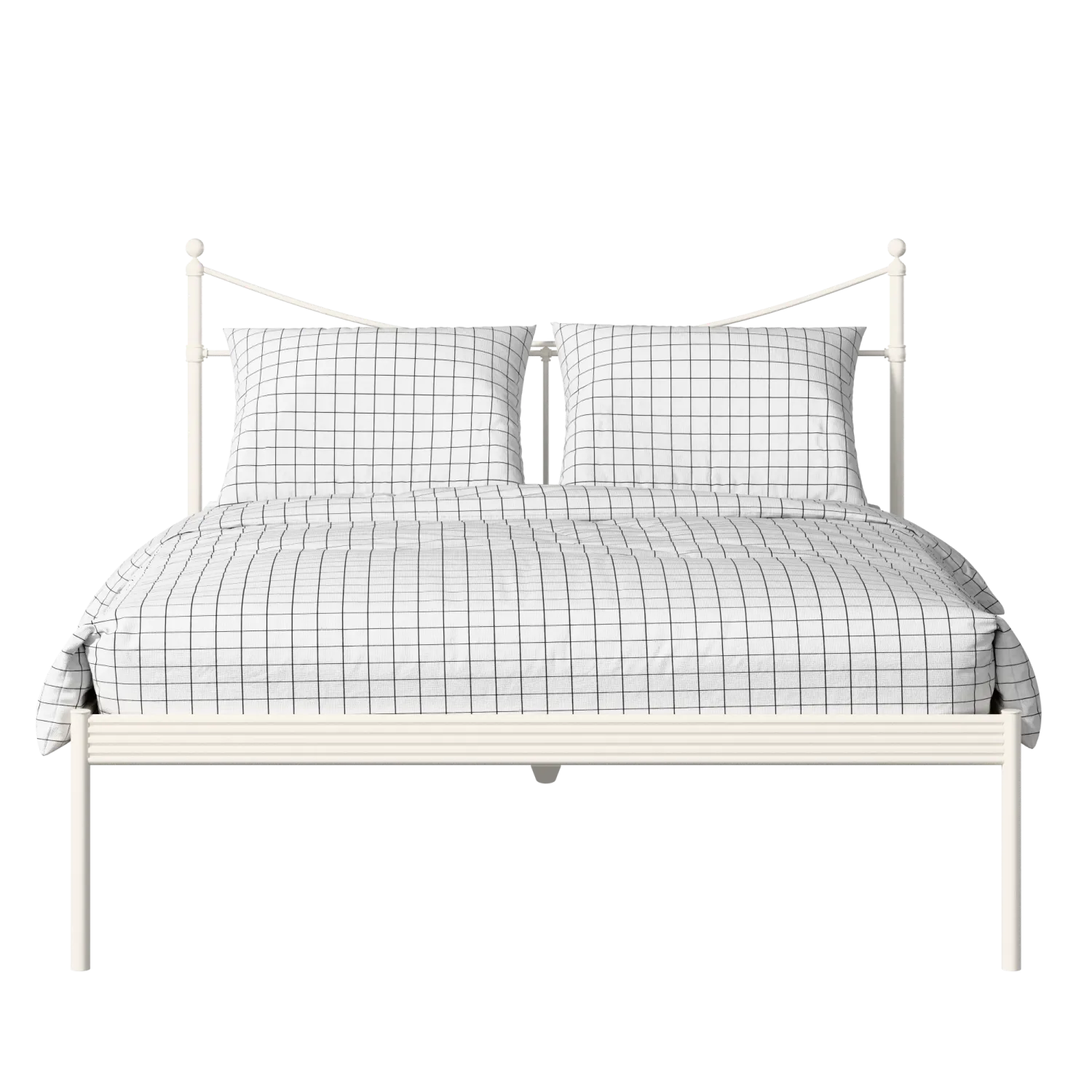Camden cama de metal en crema