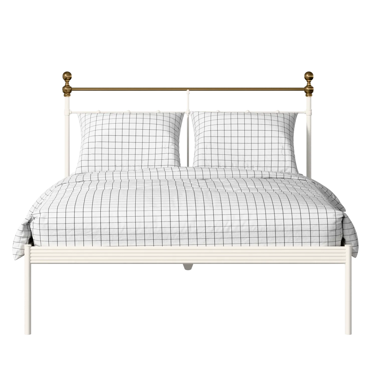 Iver iron/metal bed in ivory