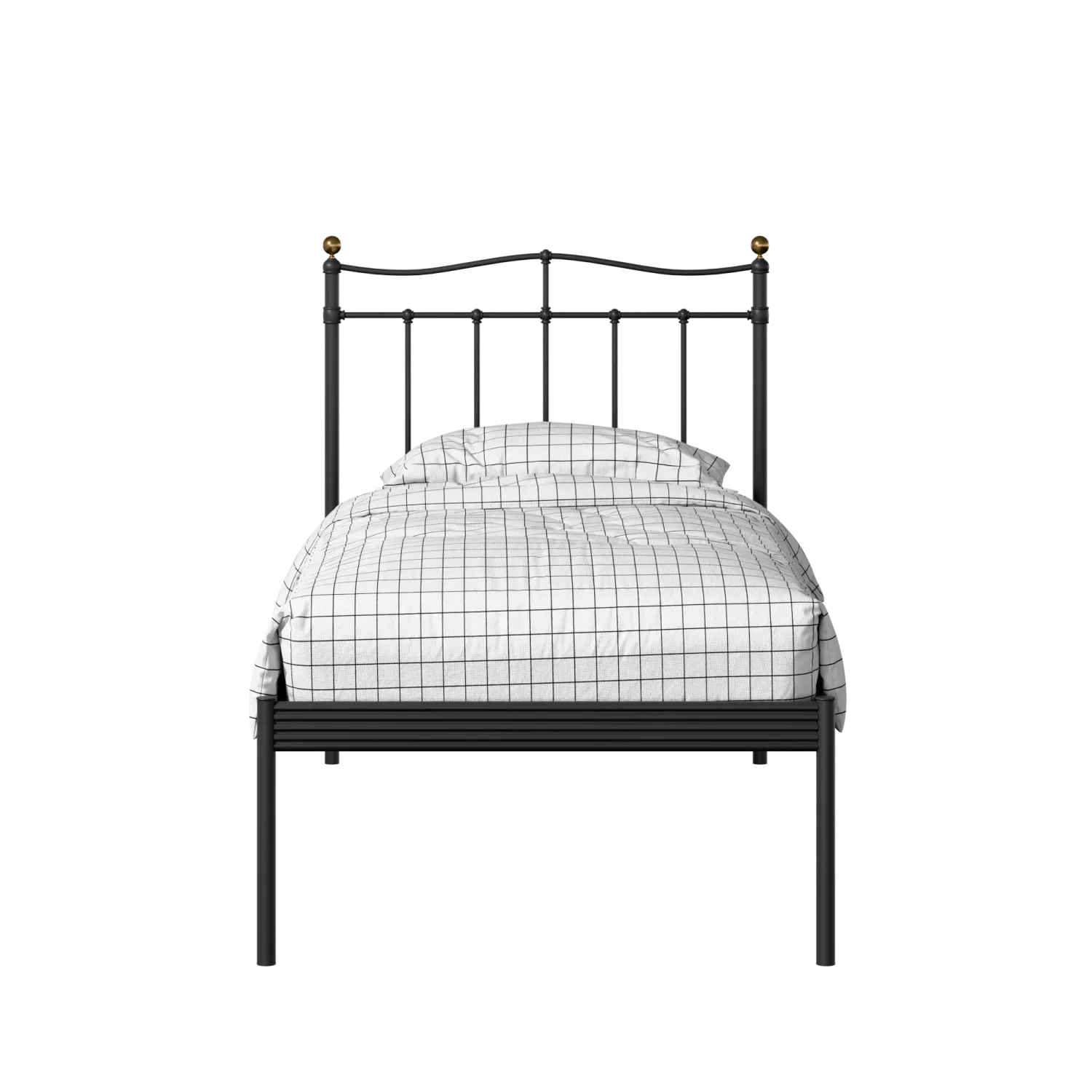 Lambeth iron/metal single bed in black
