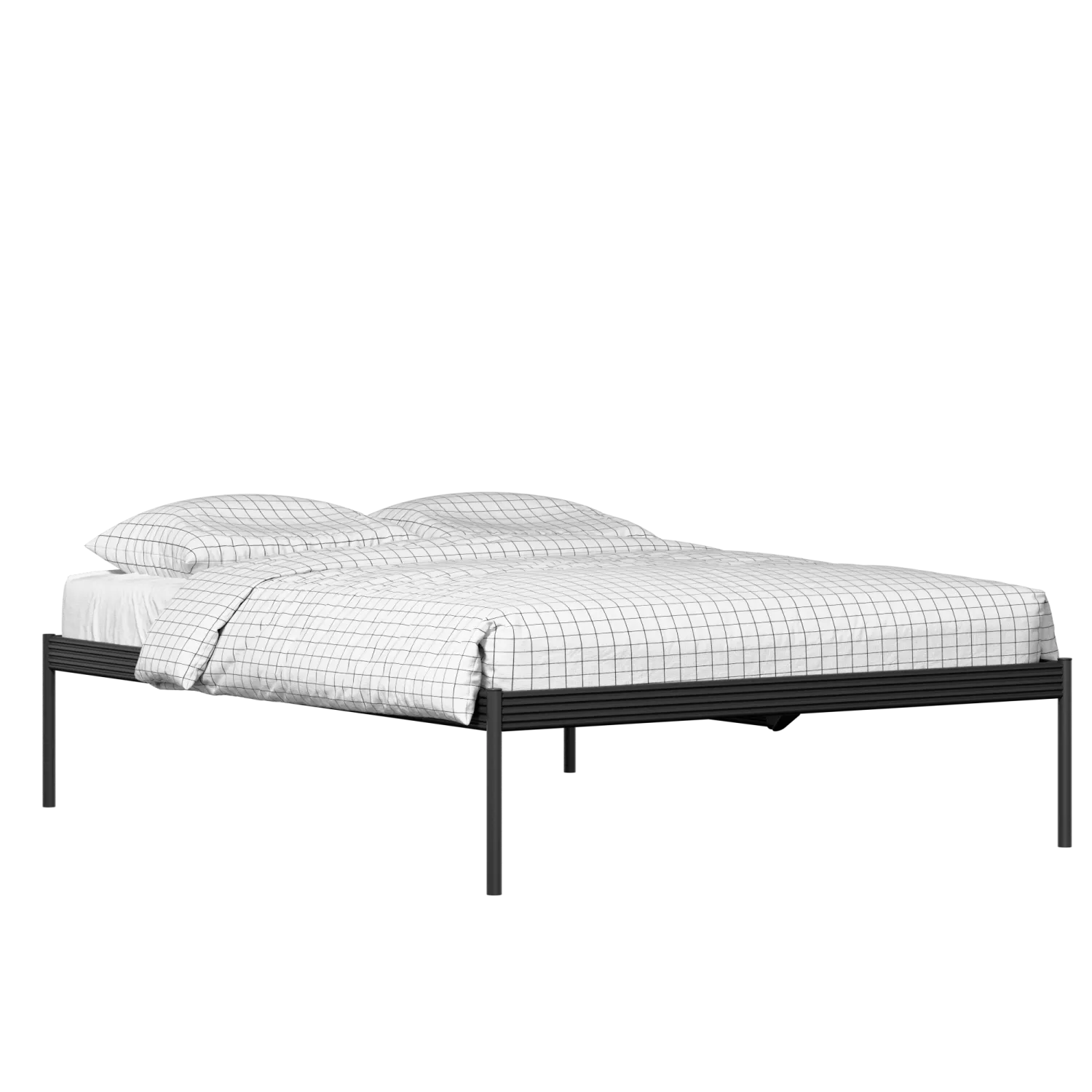 Pinner iron/metal bed in black with Juno mattress