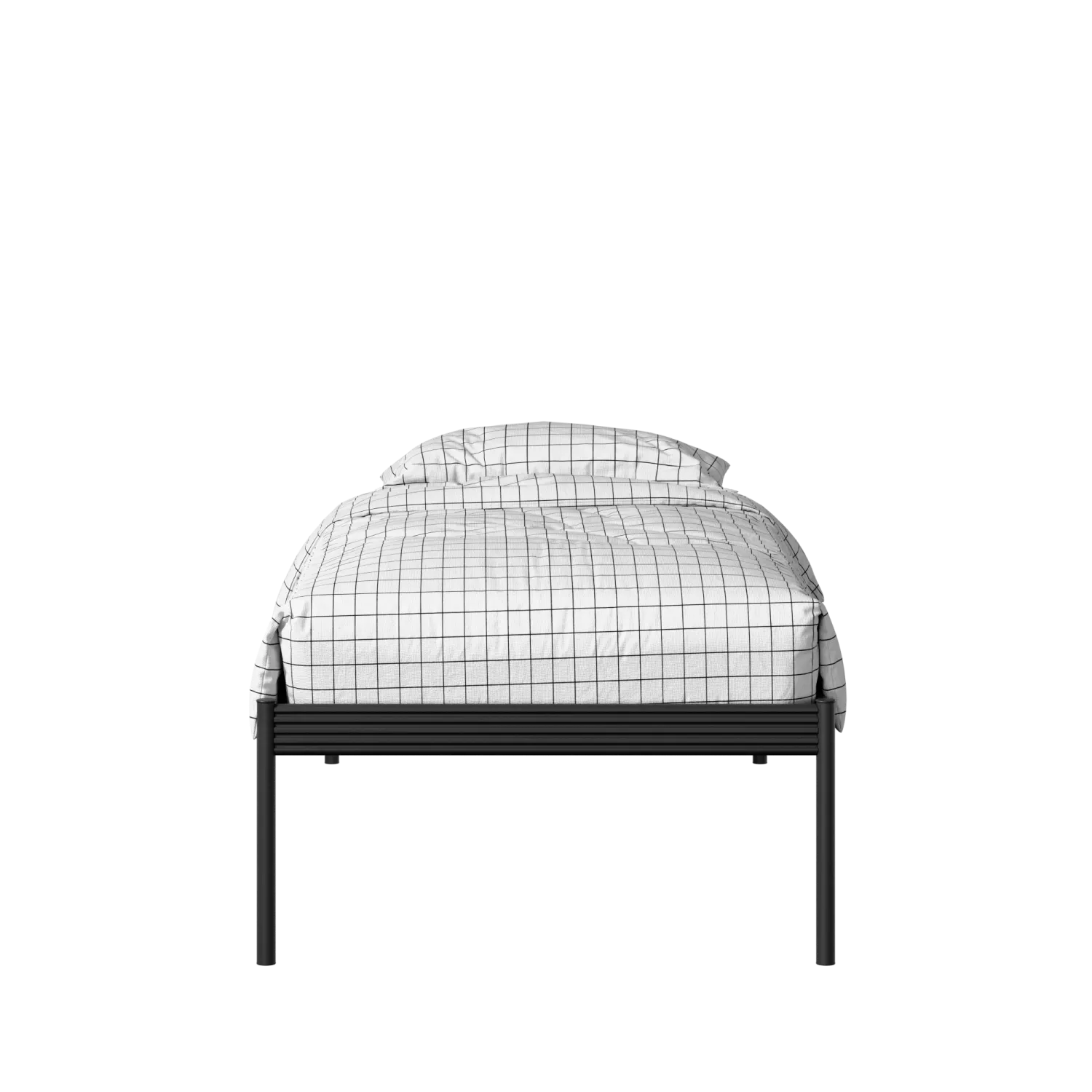 Pinner iron/metal single bed in black