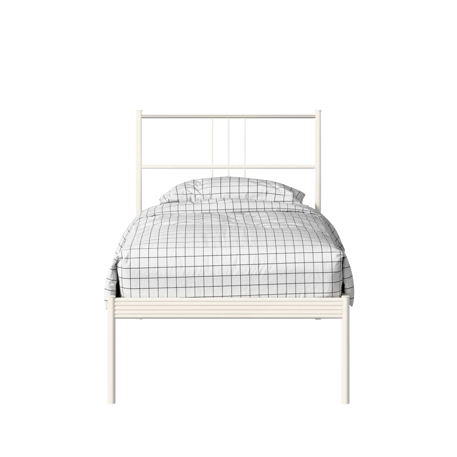 Sheen iron/metal single bed in ivory