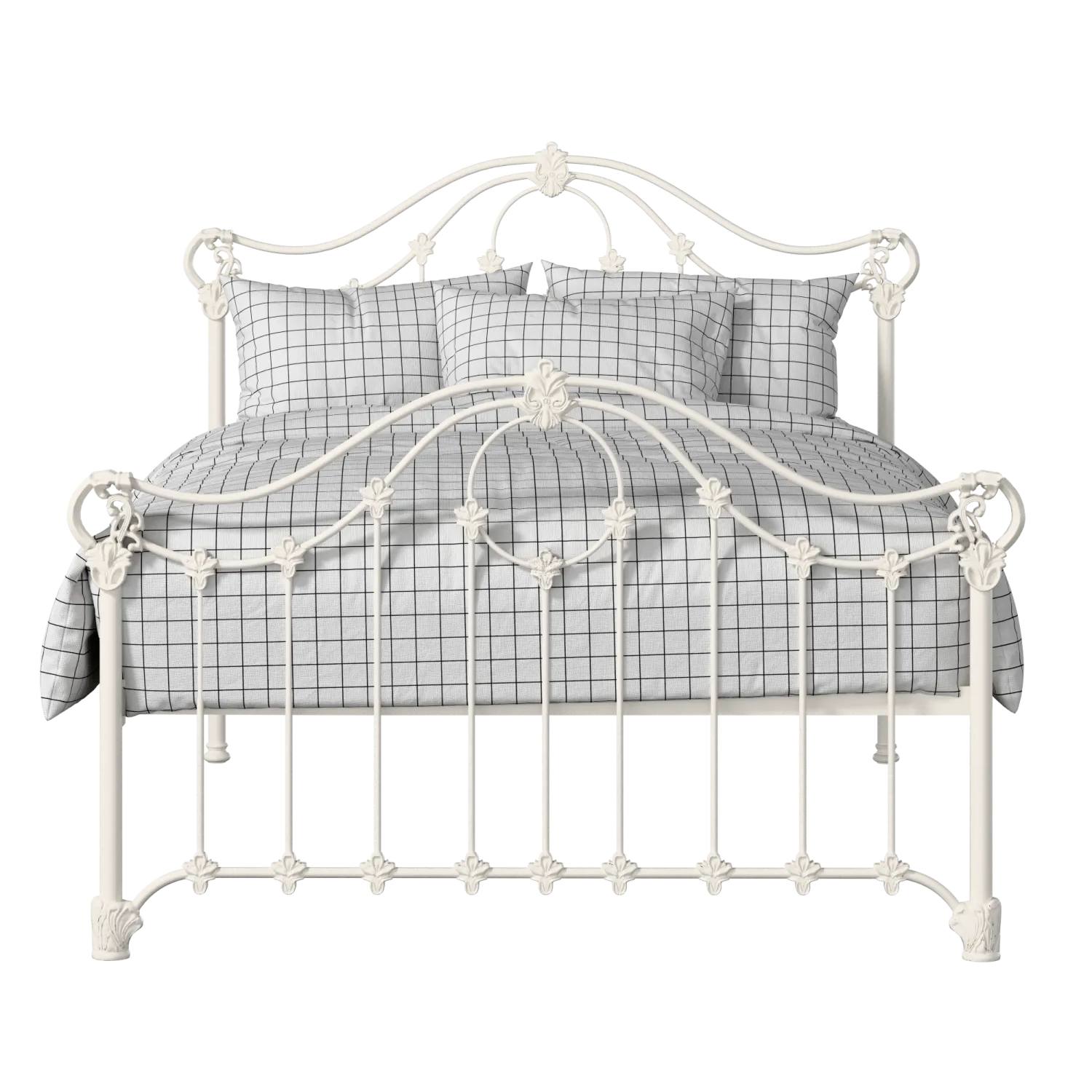 Alva iron/metal bed in ivory