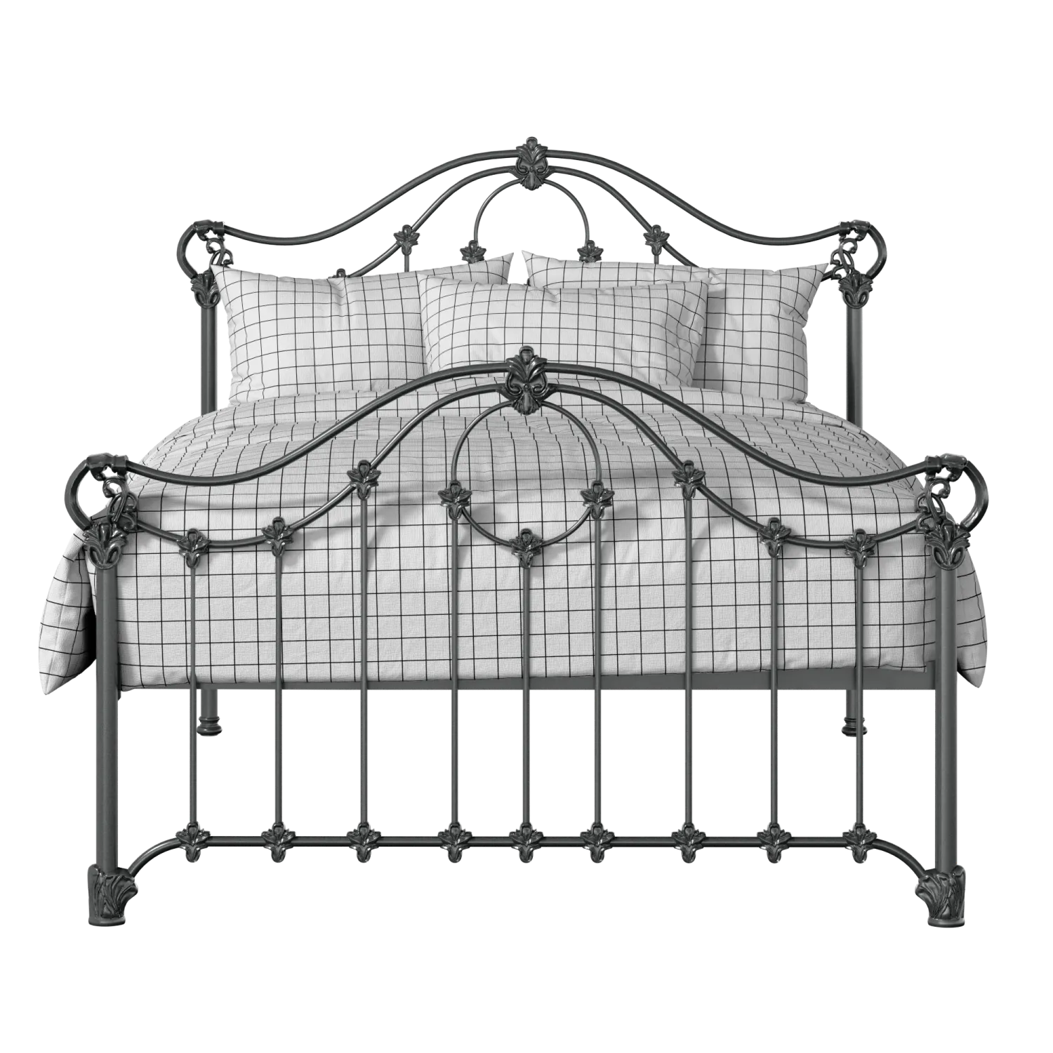 Alva iron/metal bed in pewter