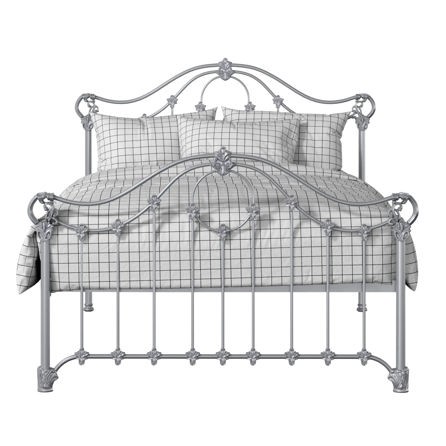 Alva iron/metal bed in silver
