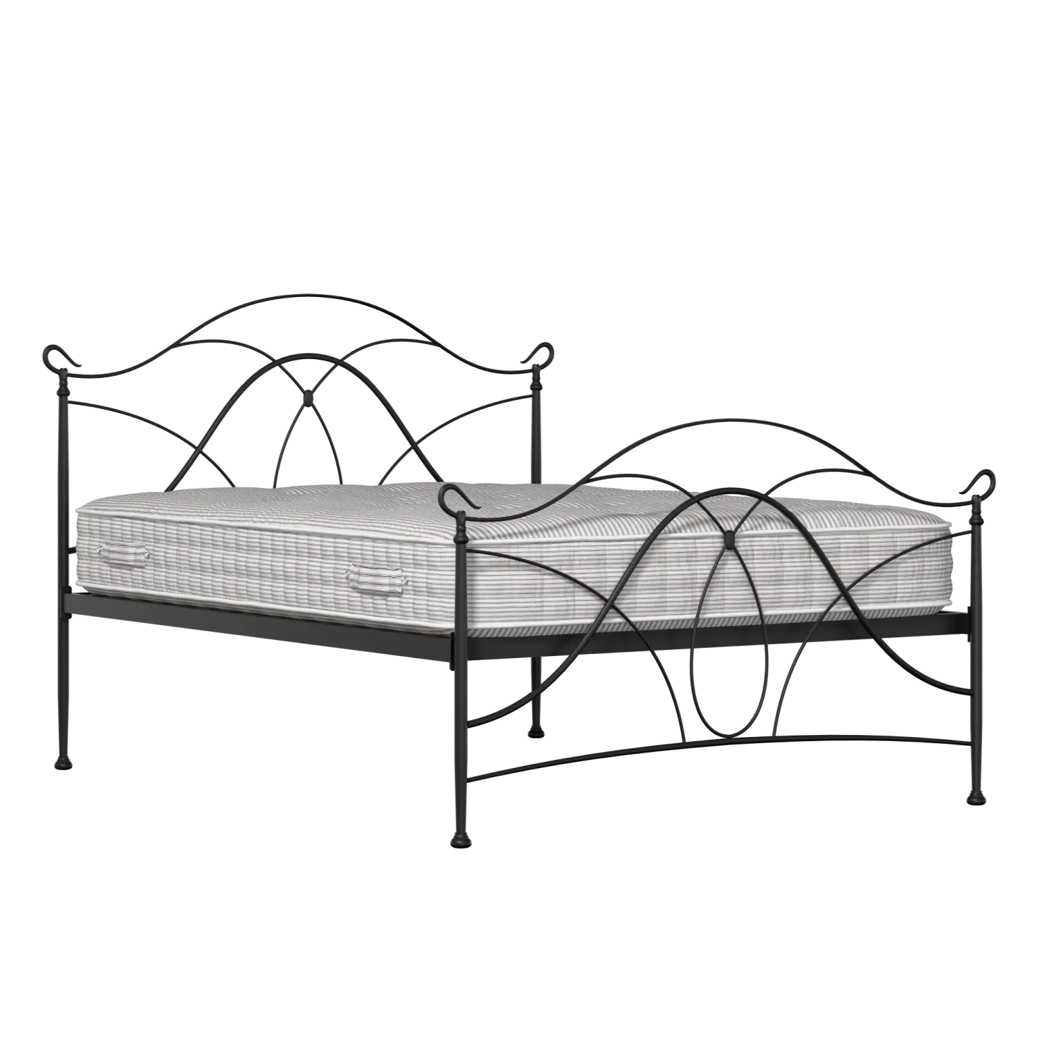 Ardo lit en métal noir avec matelas