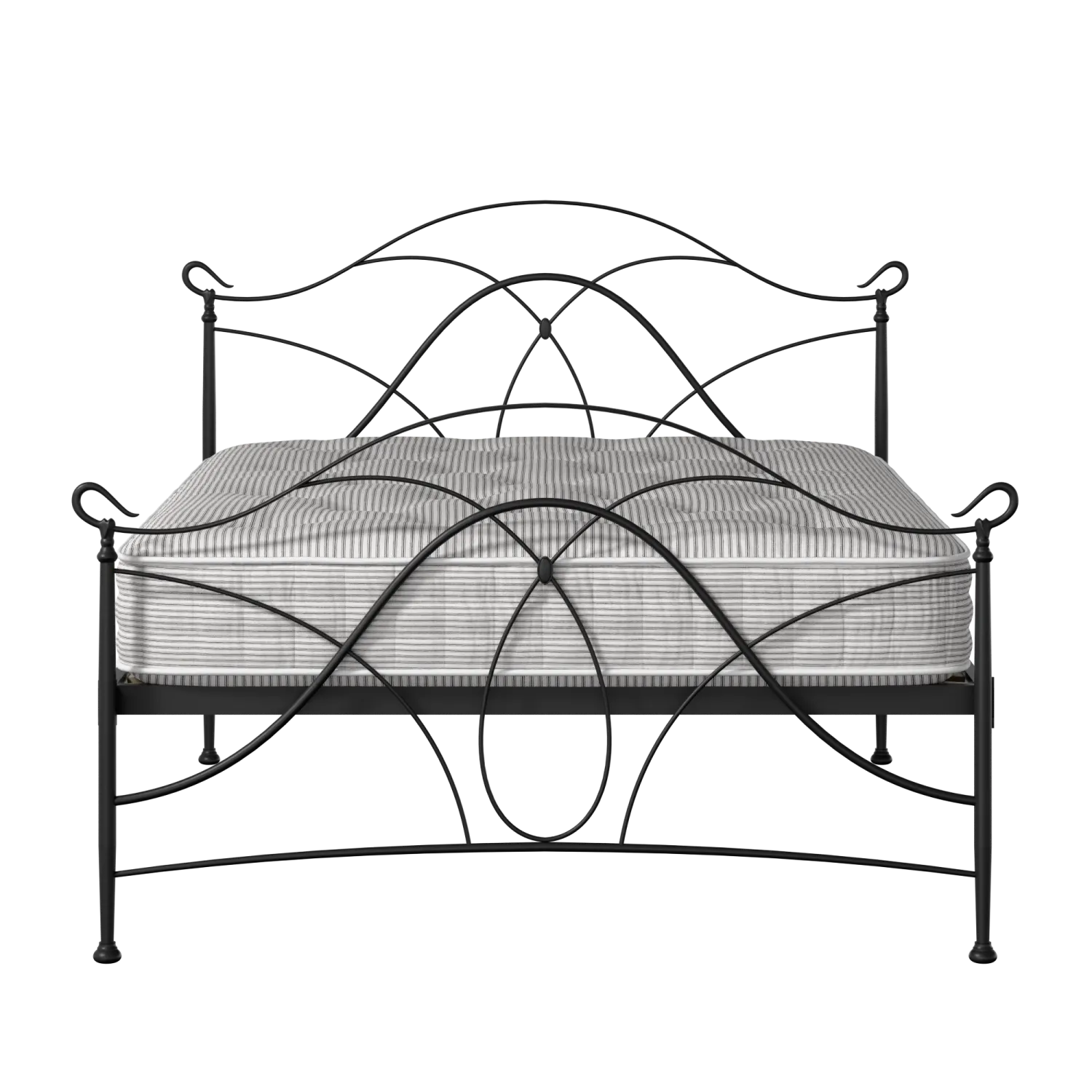 Ardo lit en métal noir avec matelas