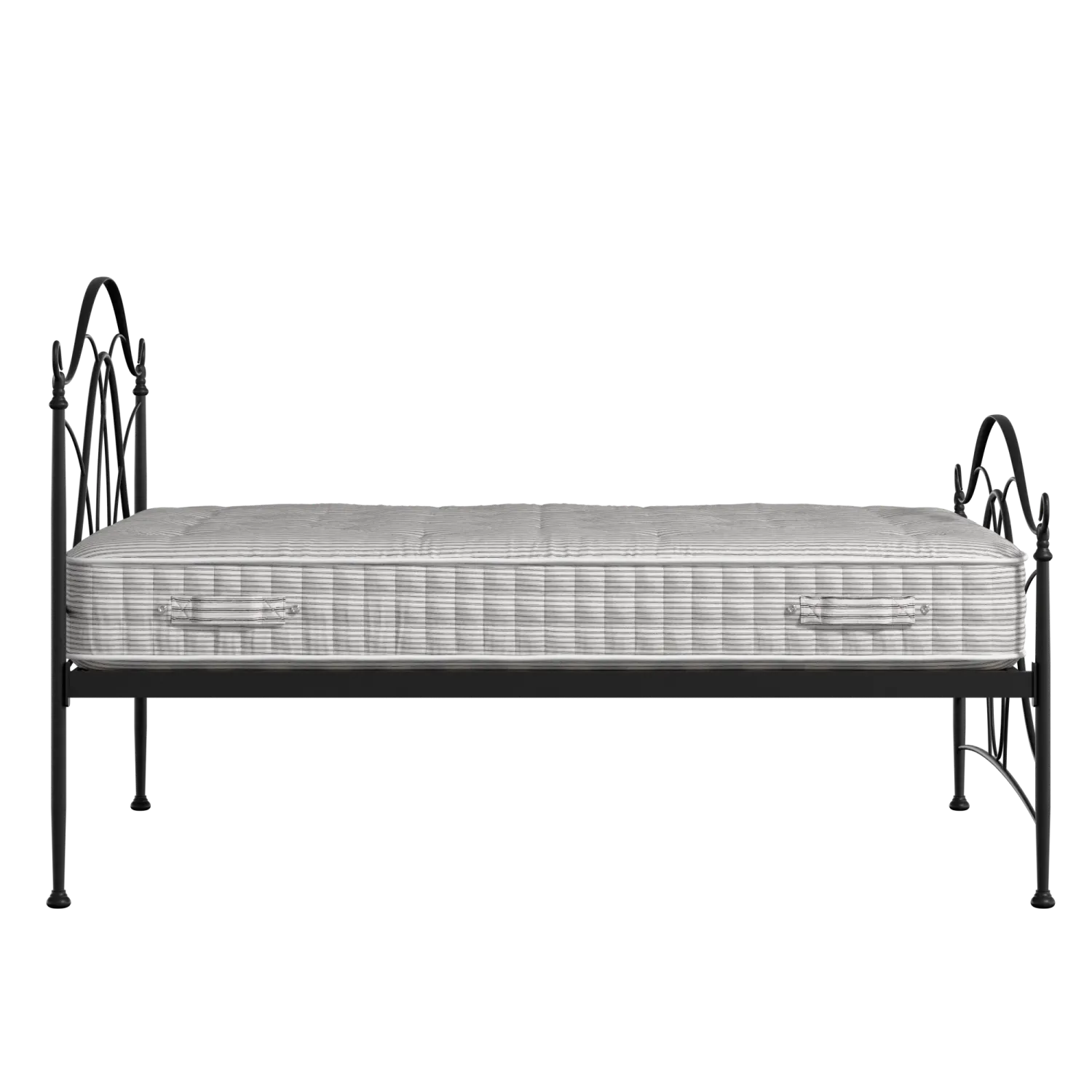 Ardo lit en métal noir avec matelas