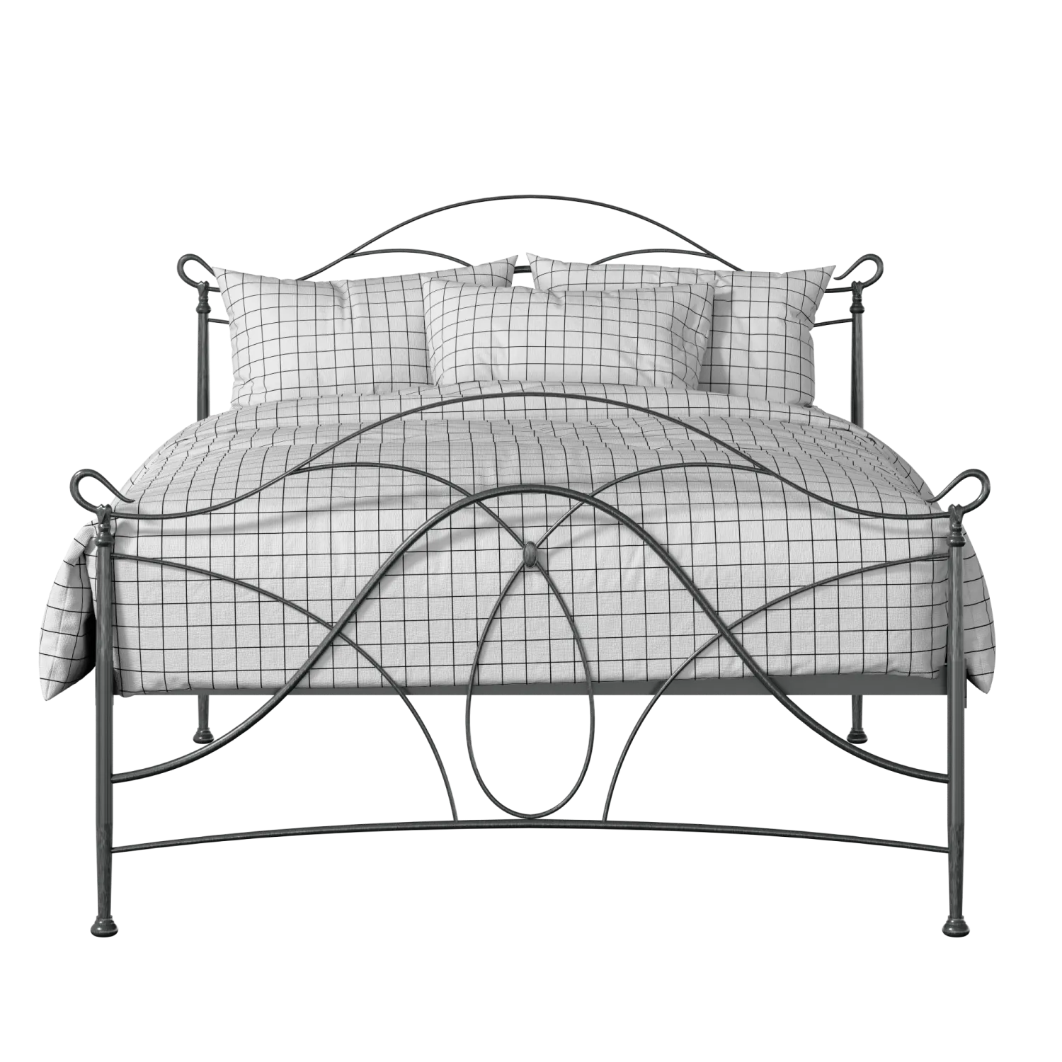 Ardo iron/metal bed in pewter