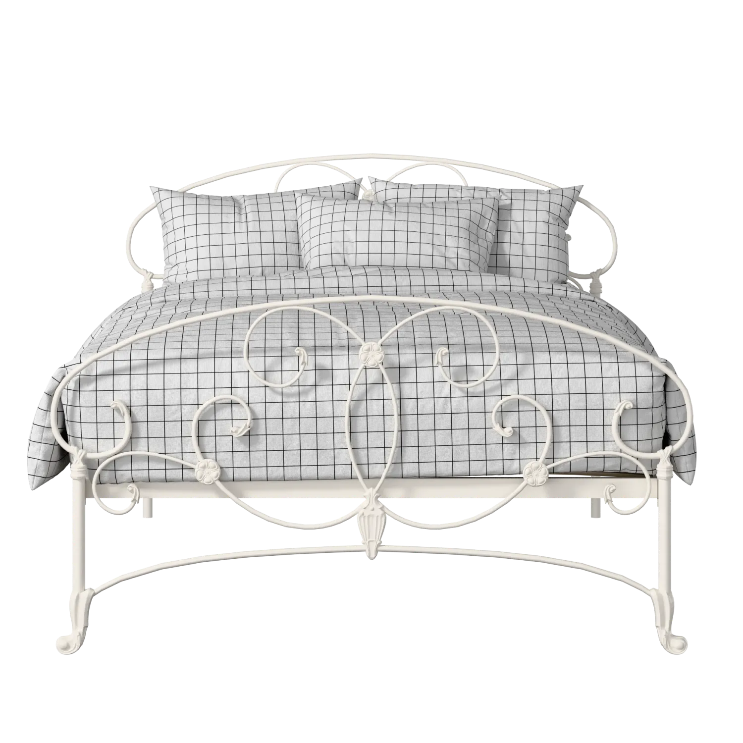 Arigna iron/metal bed in ivory