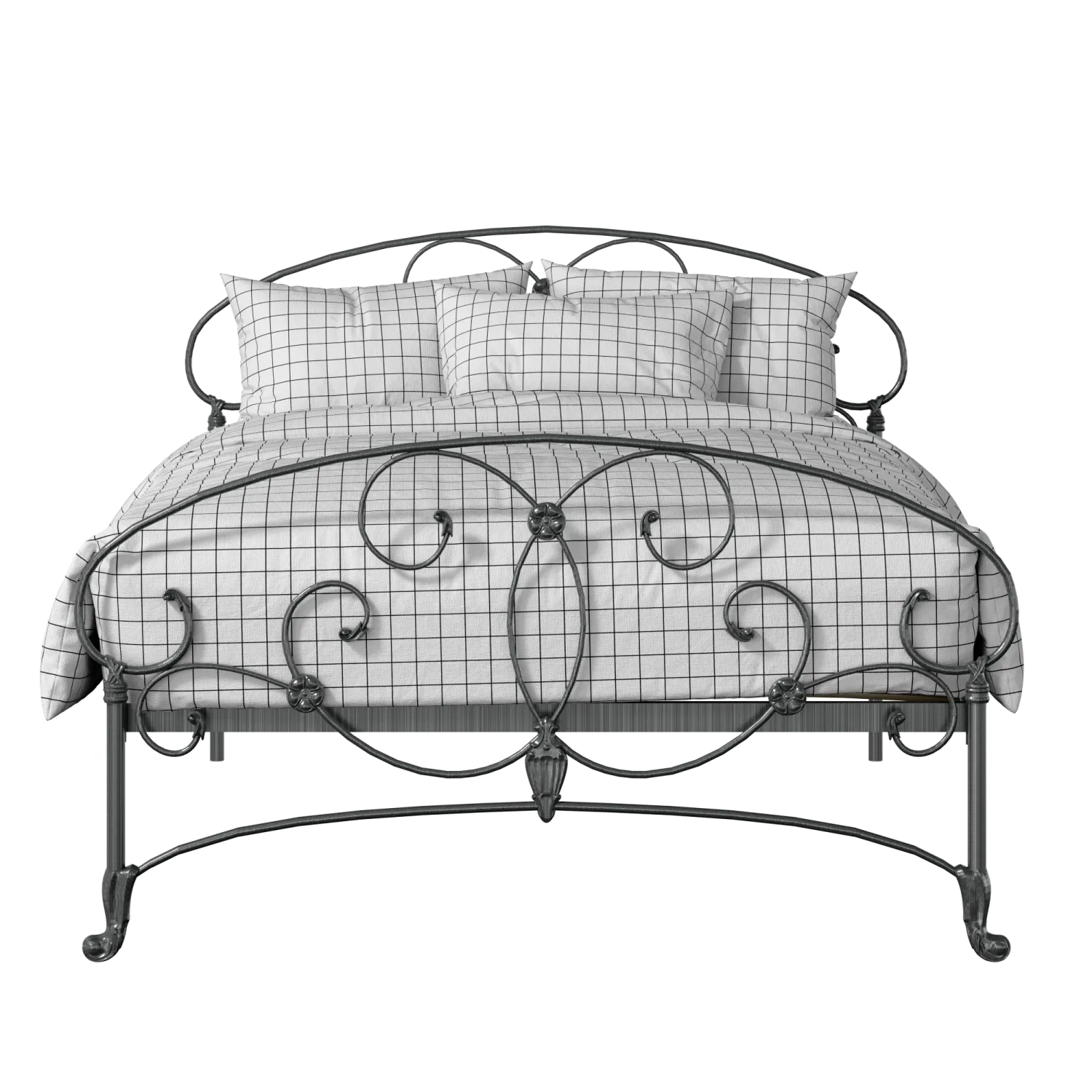 Arigna iron/metal bed in pewter