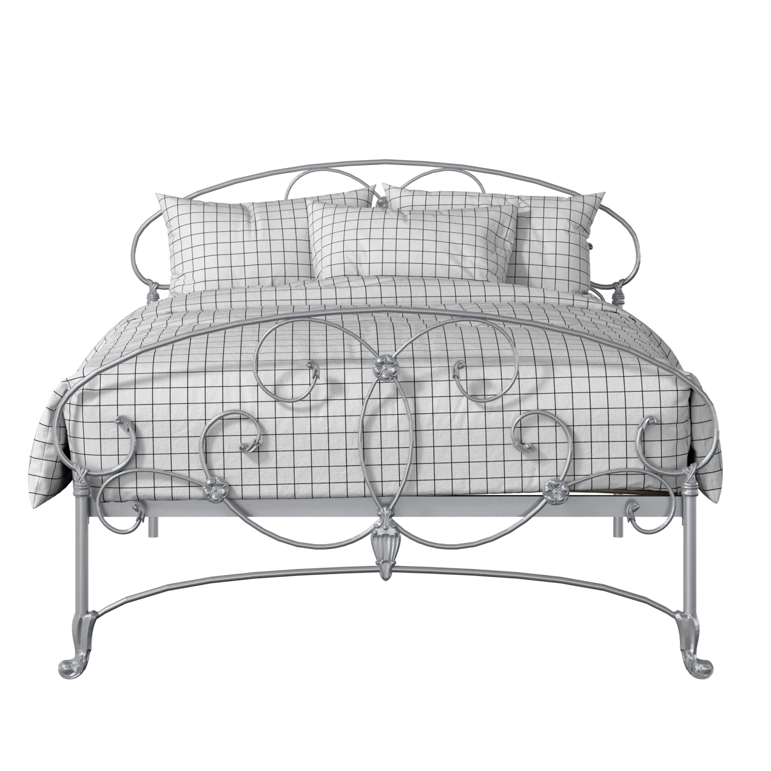 Arigna iron/metal bed in silver