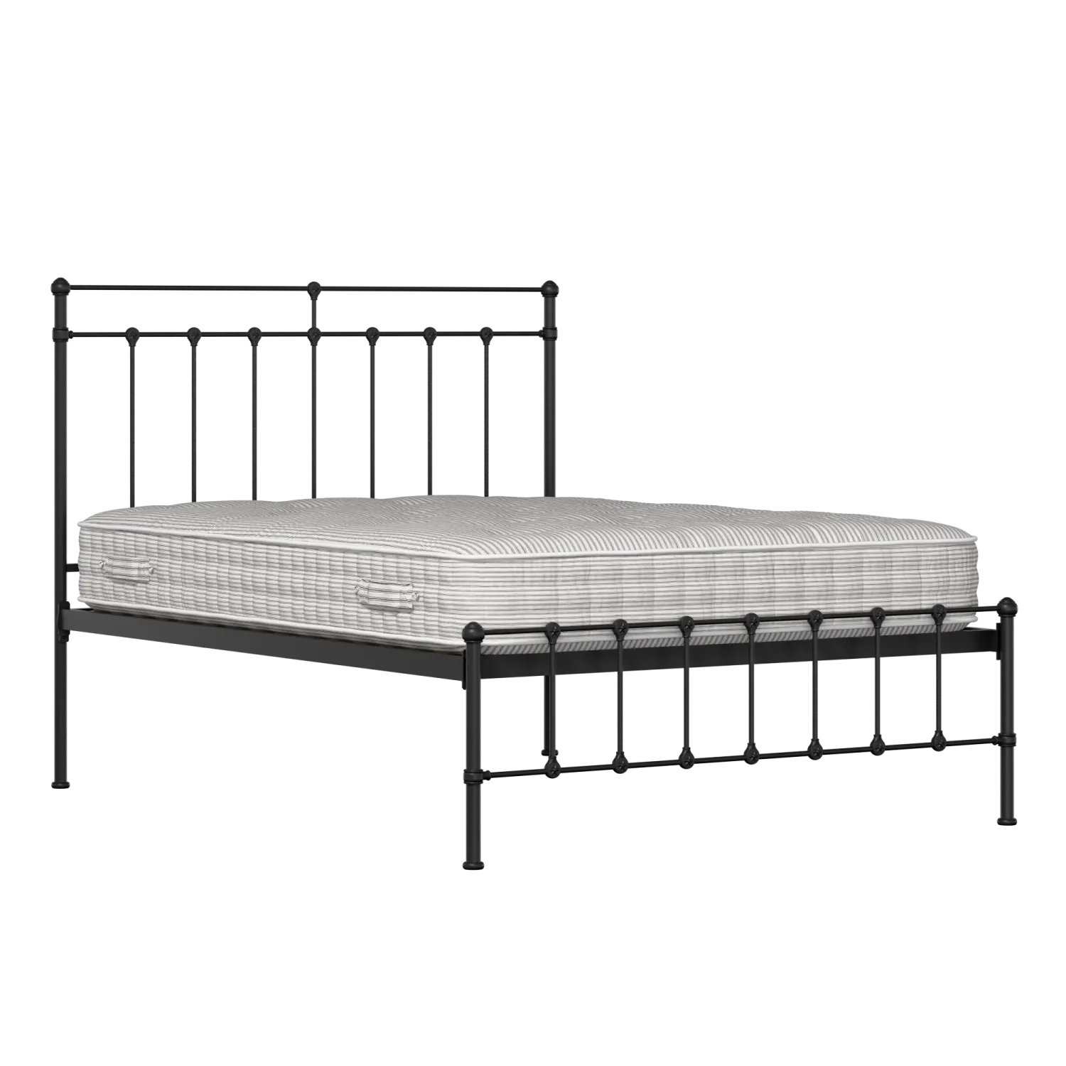 Ashley iron/metal bed in black with Juno mattress