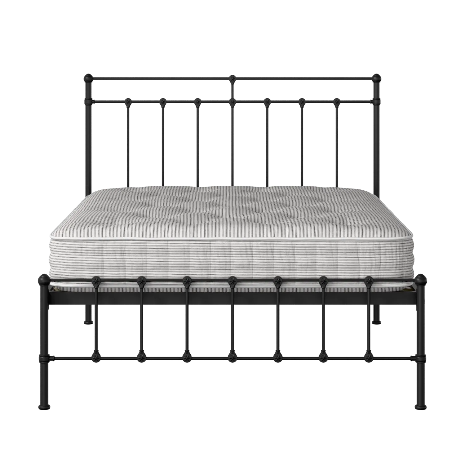Ashley iron/metal bed in black with Juno mattress