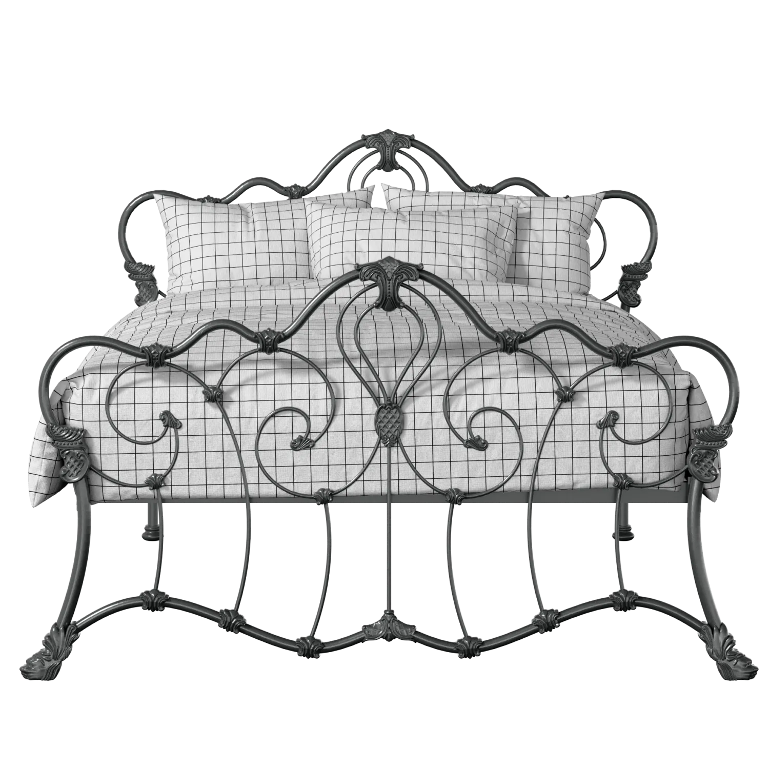 Athalone iron/metal bed in pewter