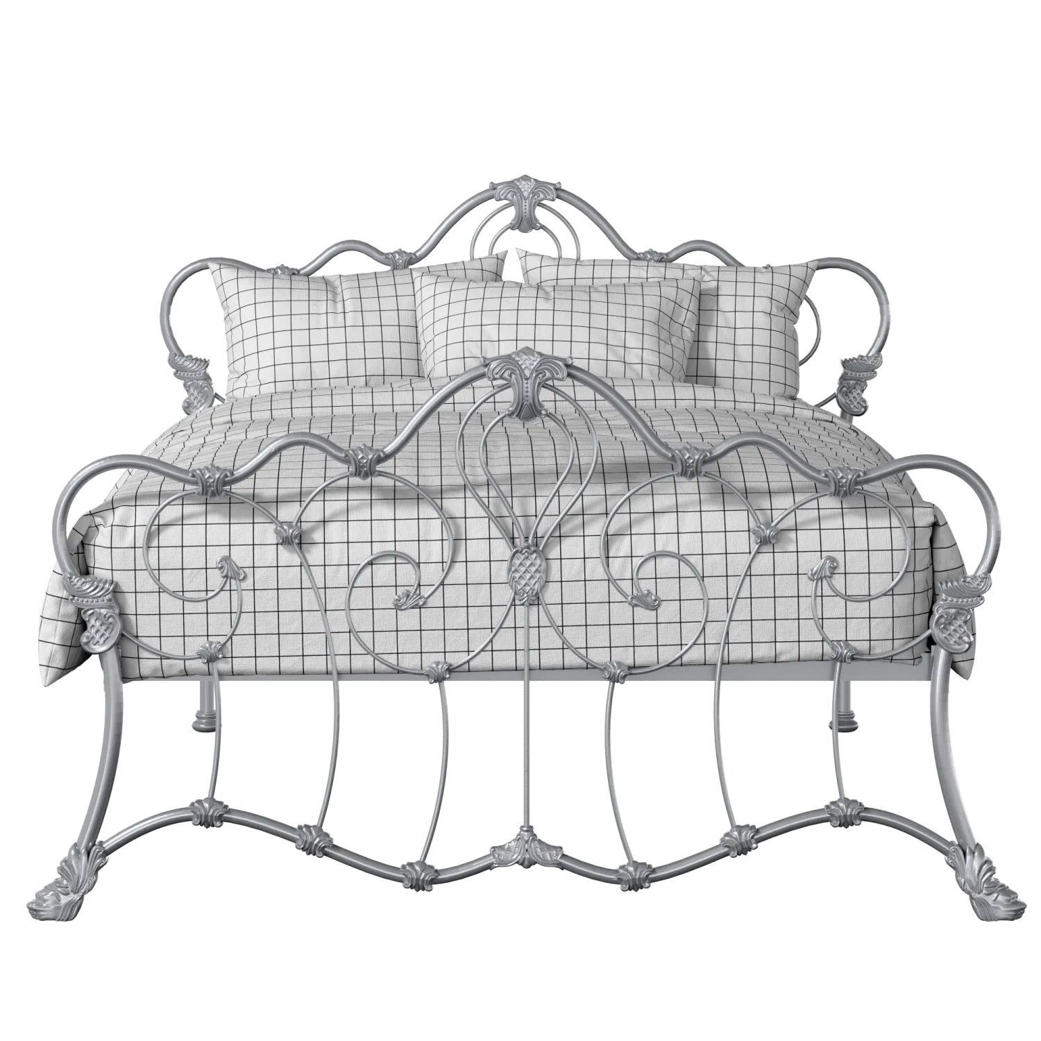 Athalone iron/metal bed in silver