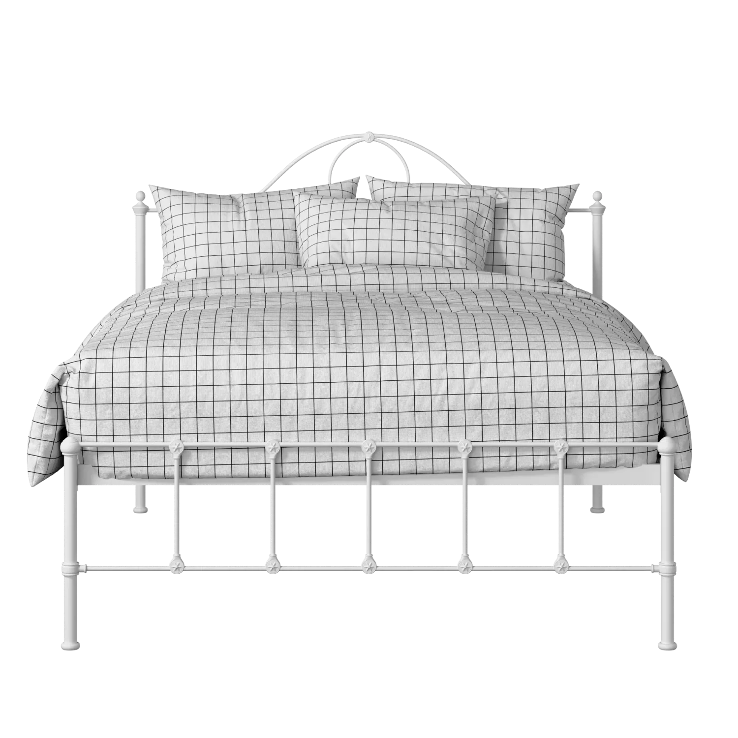Athena iron/metal bed in white