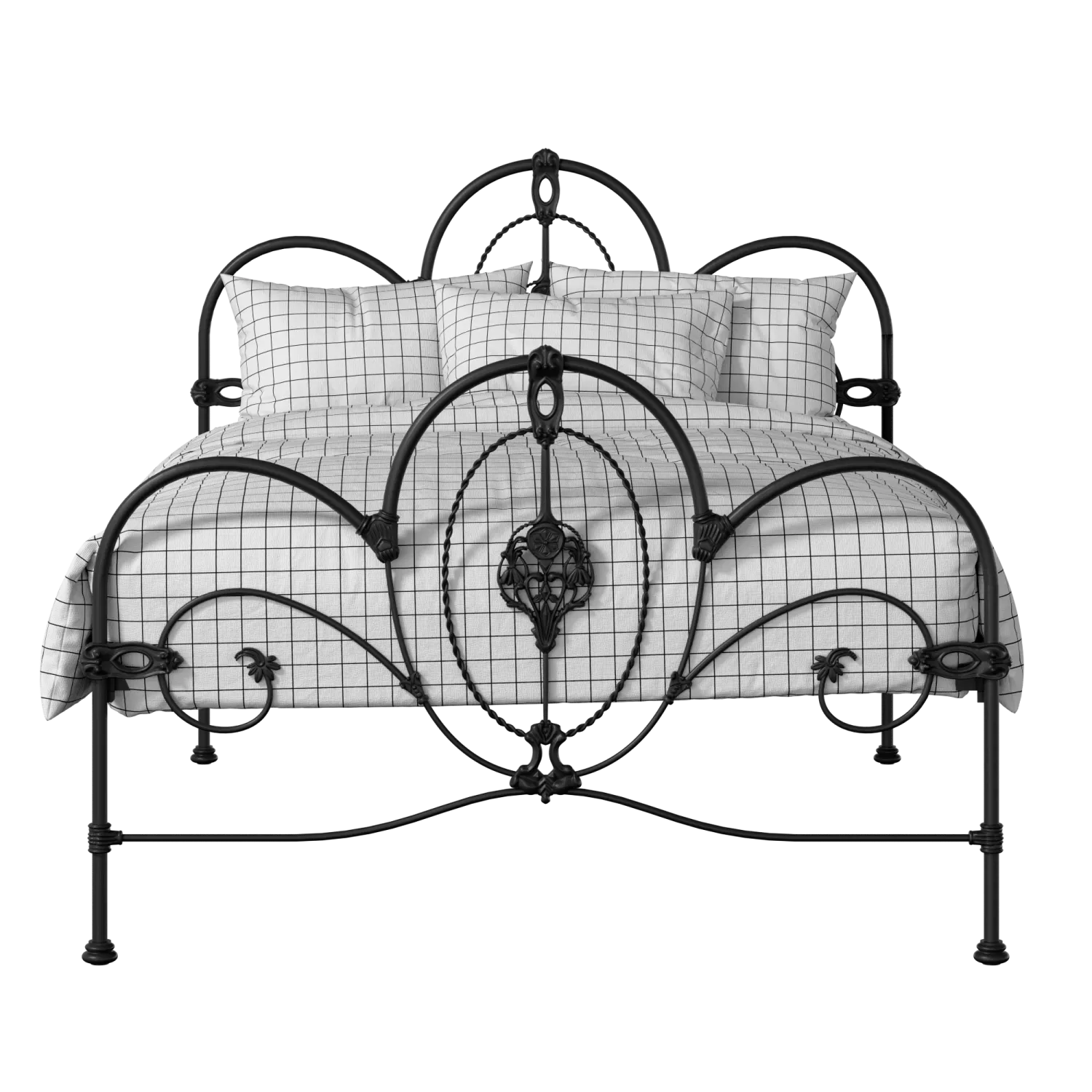 Ballina iron/metal bed in black