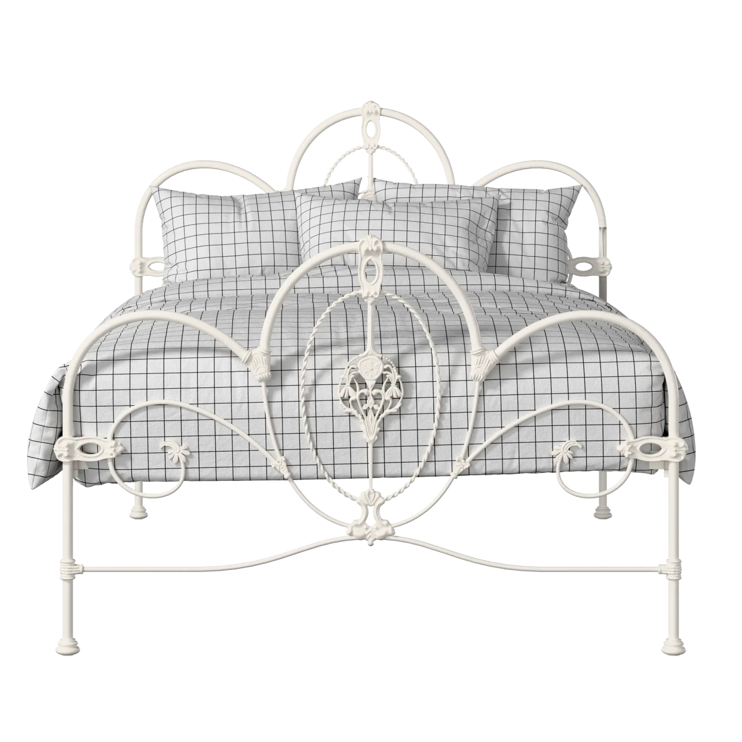 Ballina iron/metal bed in ivory