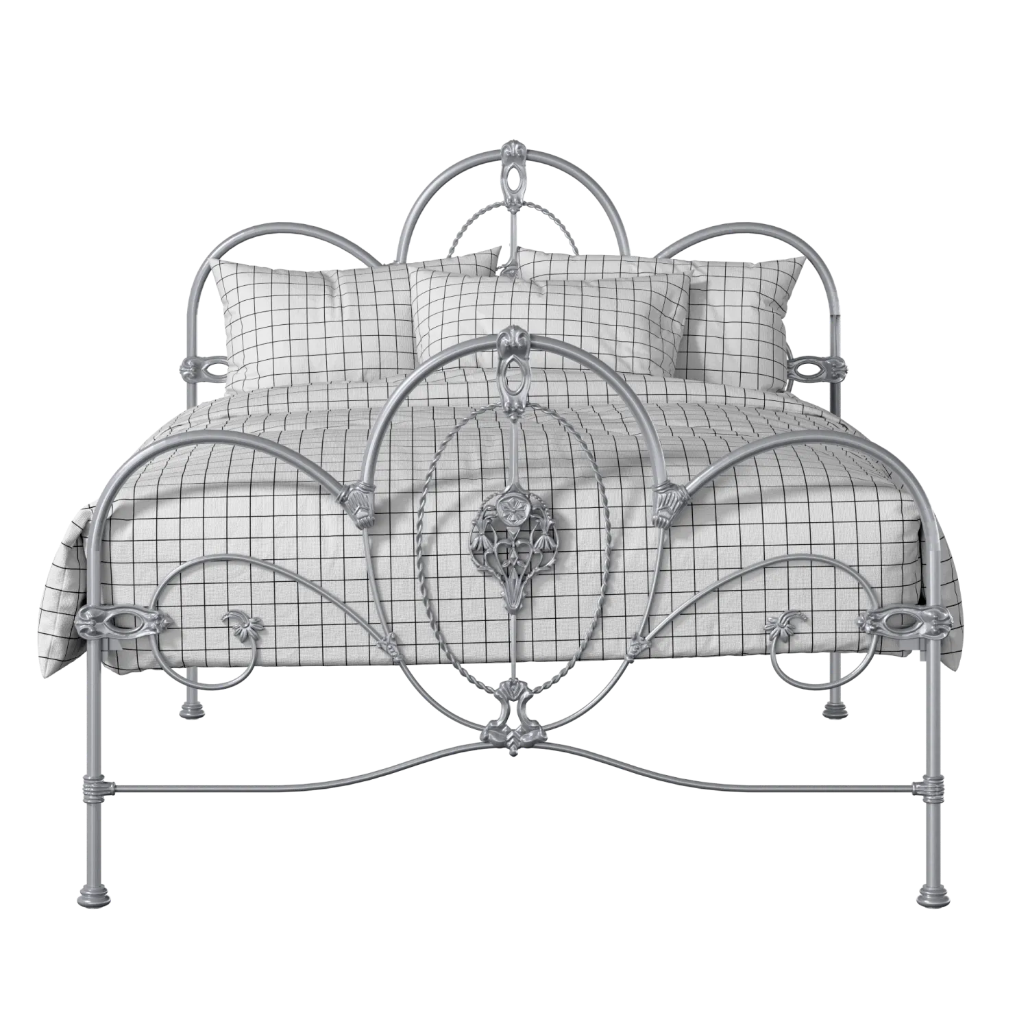 Ballina iron/metal bed in silver