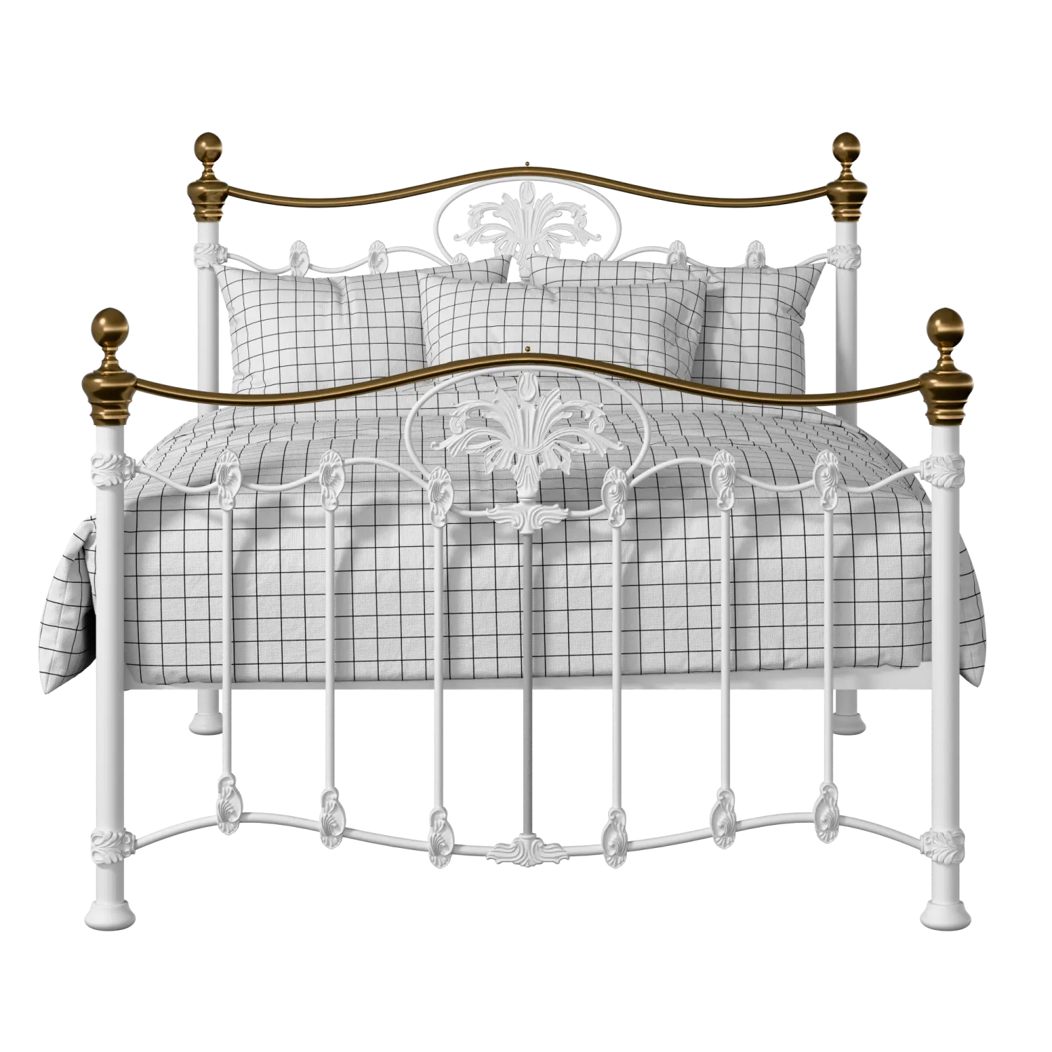 Camolin iron/metal bed in white