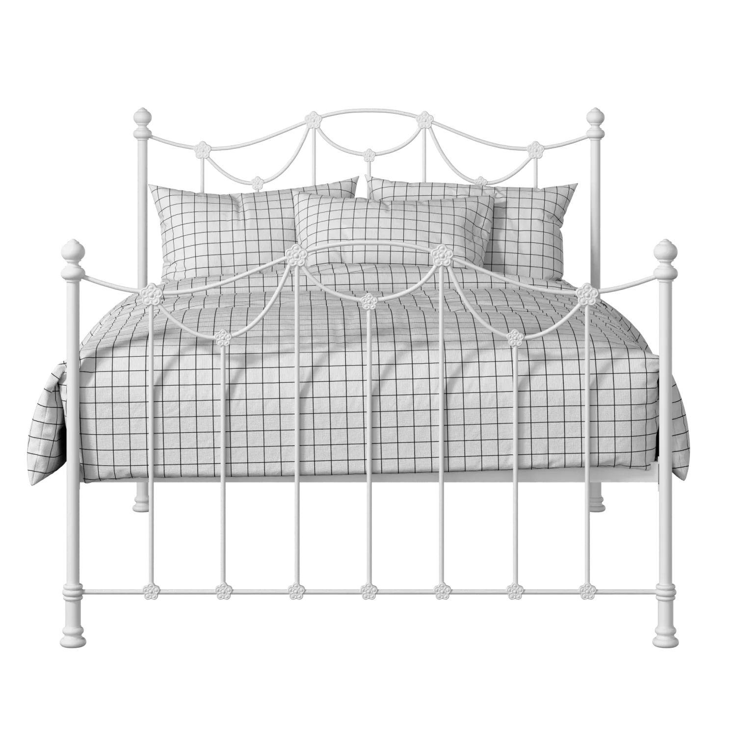 Carie ijzeren bed in wit
