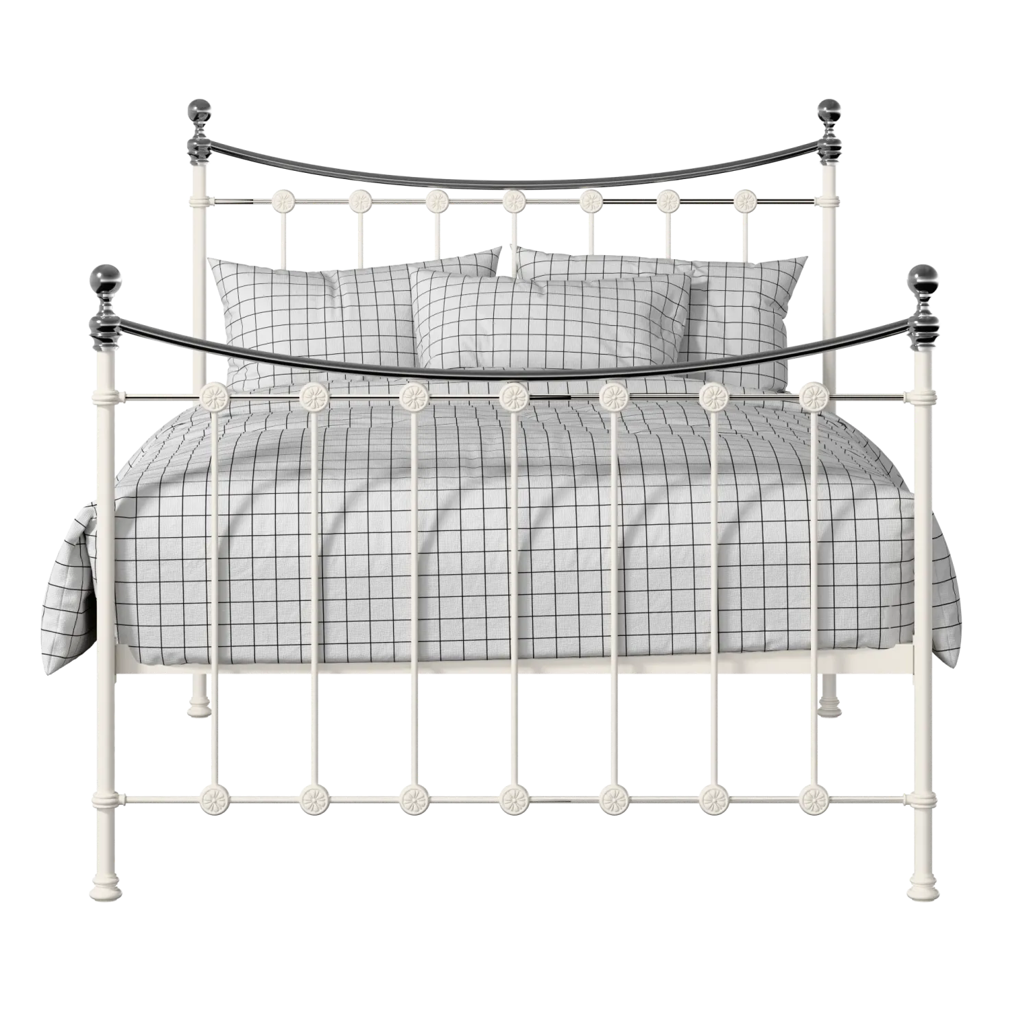 Carrick Chromo iron/metal bed in ivory
