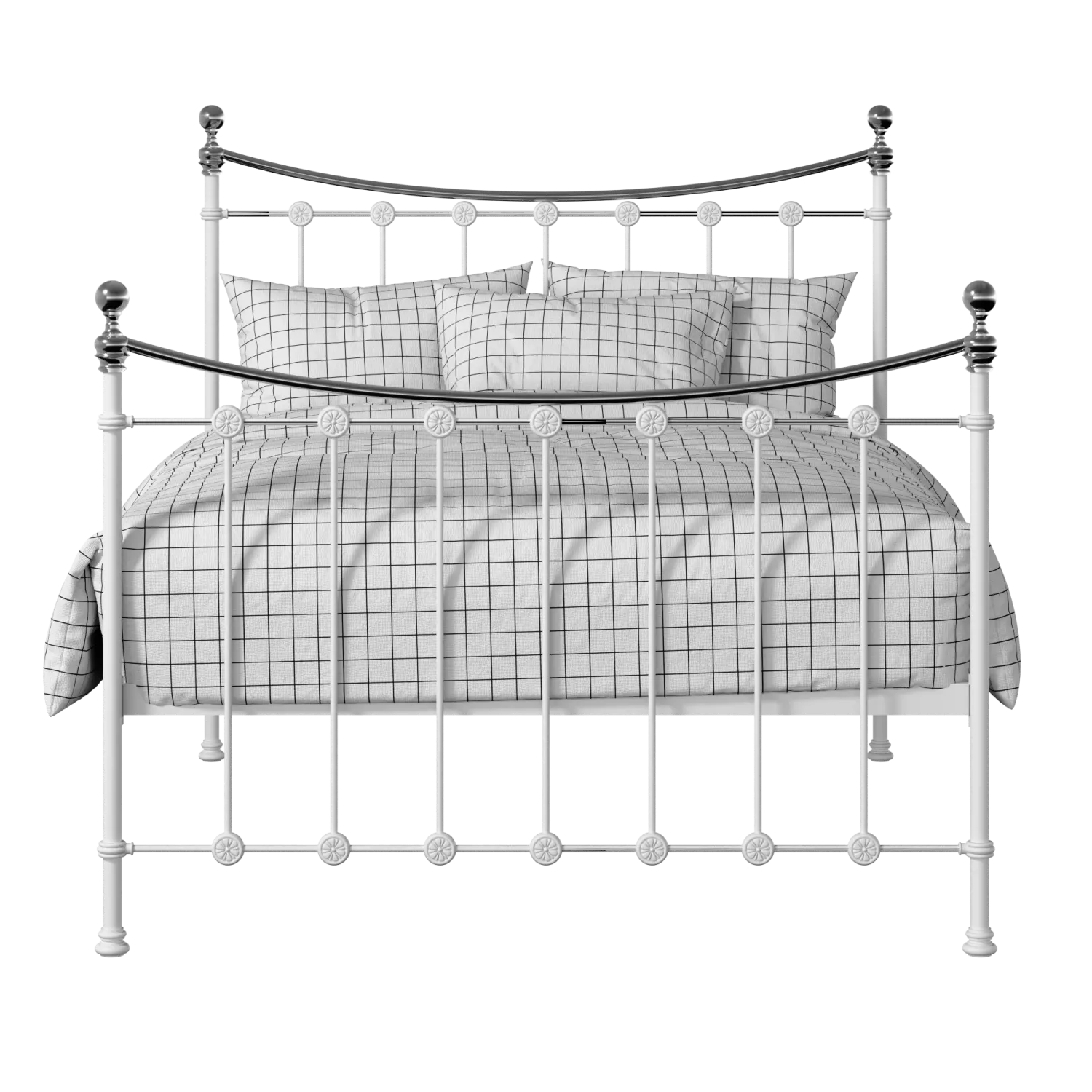 Carrick Chromo iron/metal bed in white