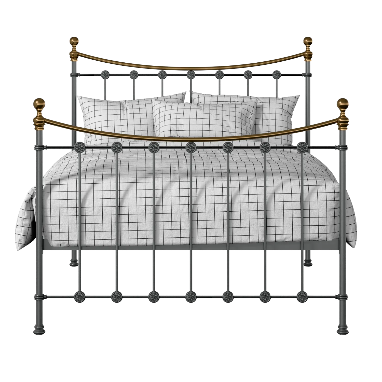 Carrick iron/metal bed in pewter