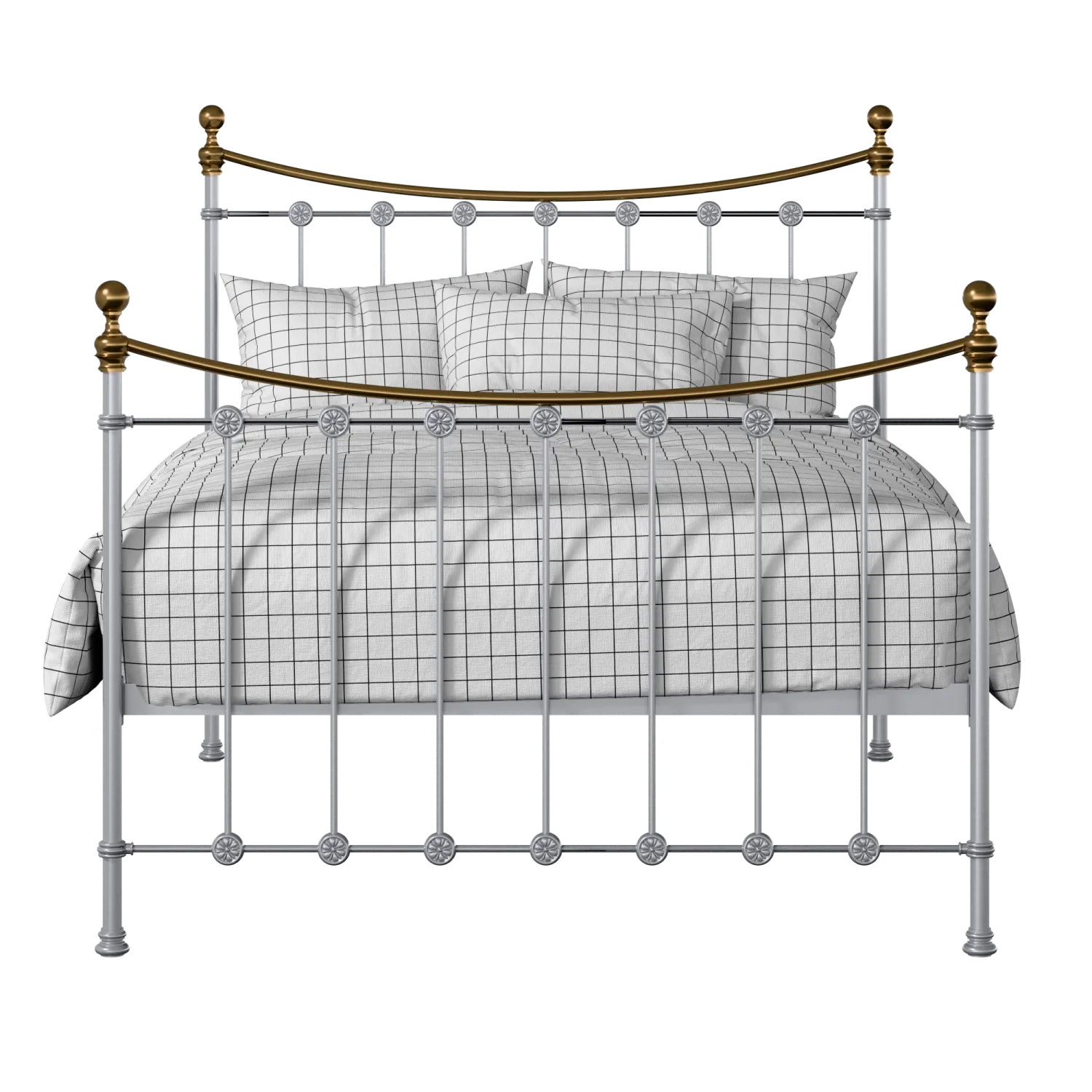 Carrick iron/metal bed in silver