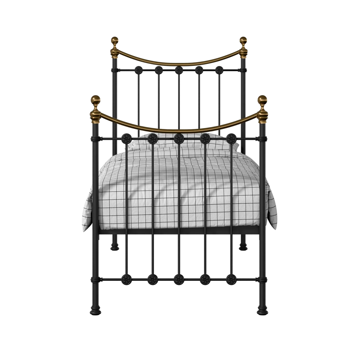 Carrick letto singolo in ferro nero