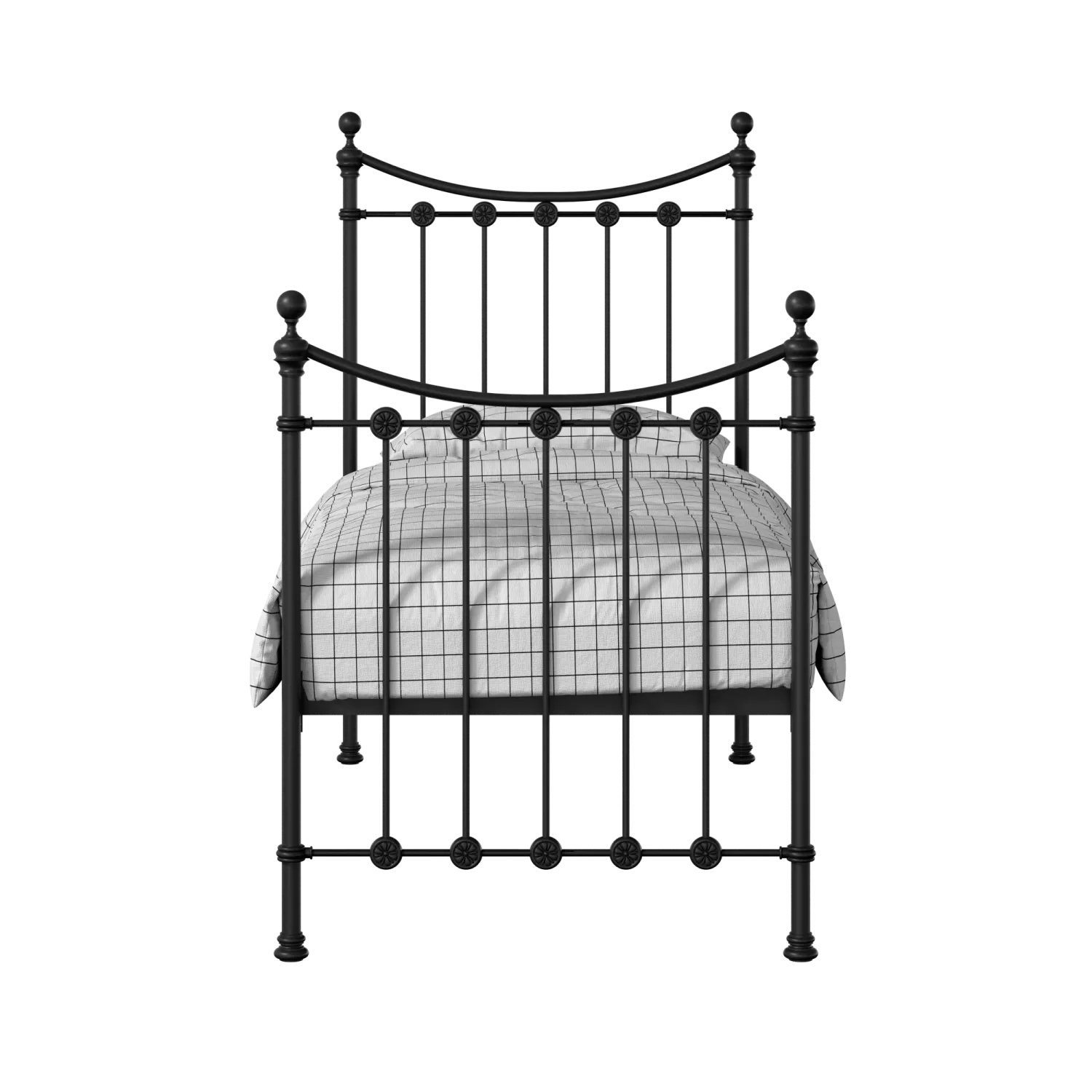 Carrick Solo iron/metal single bed in black