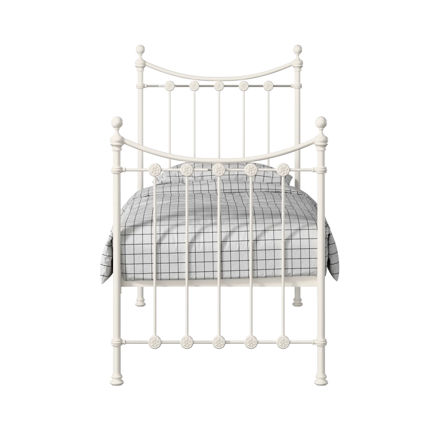 Carrick Solo iron/metal single bed in ivory