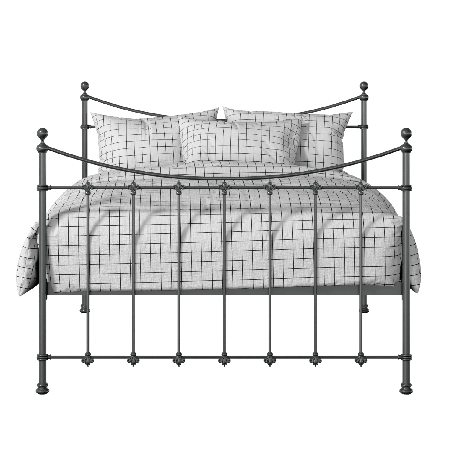 Chatsworth iron/metal bed in pewter