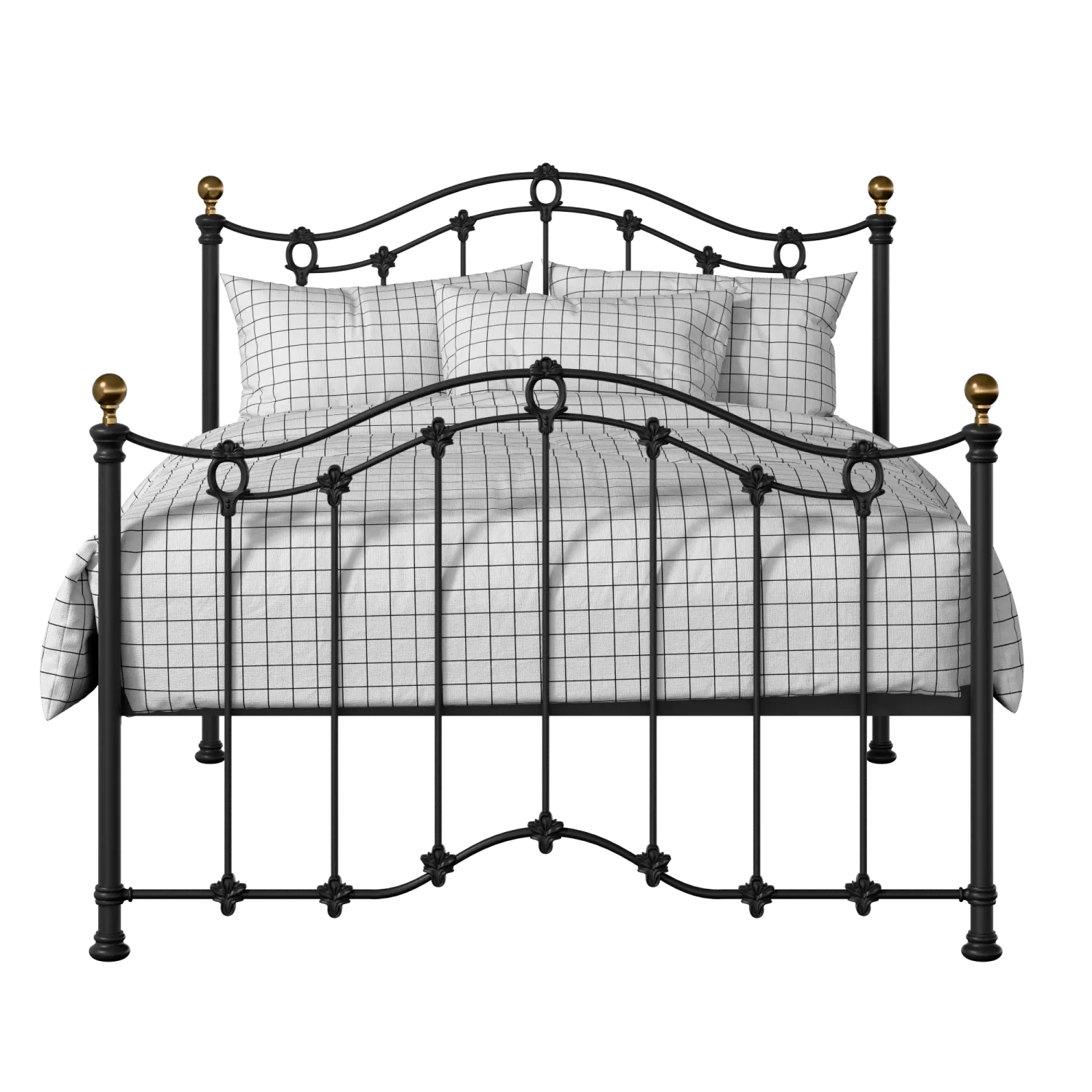 Clarina iron/metal bed in black
