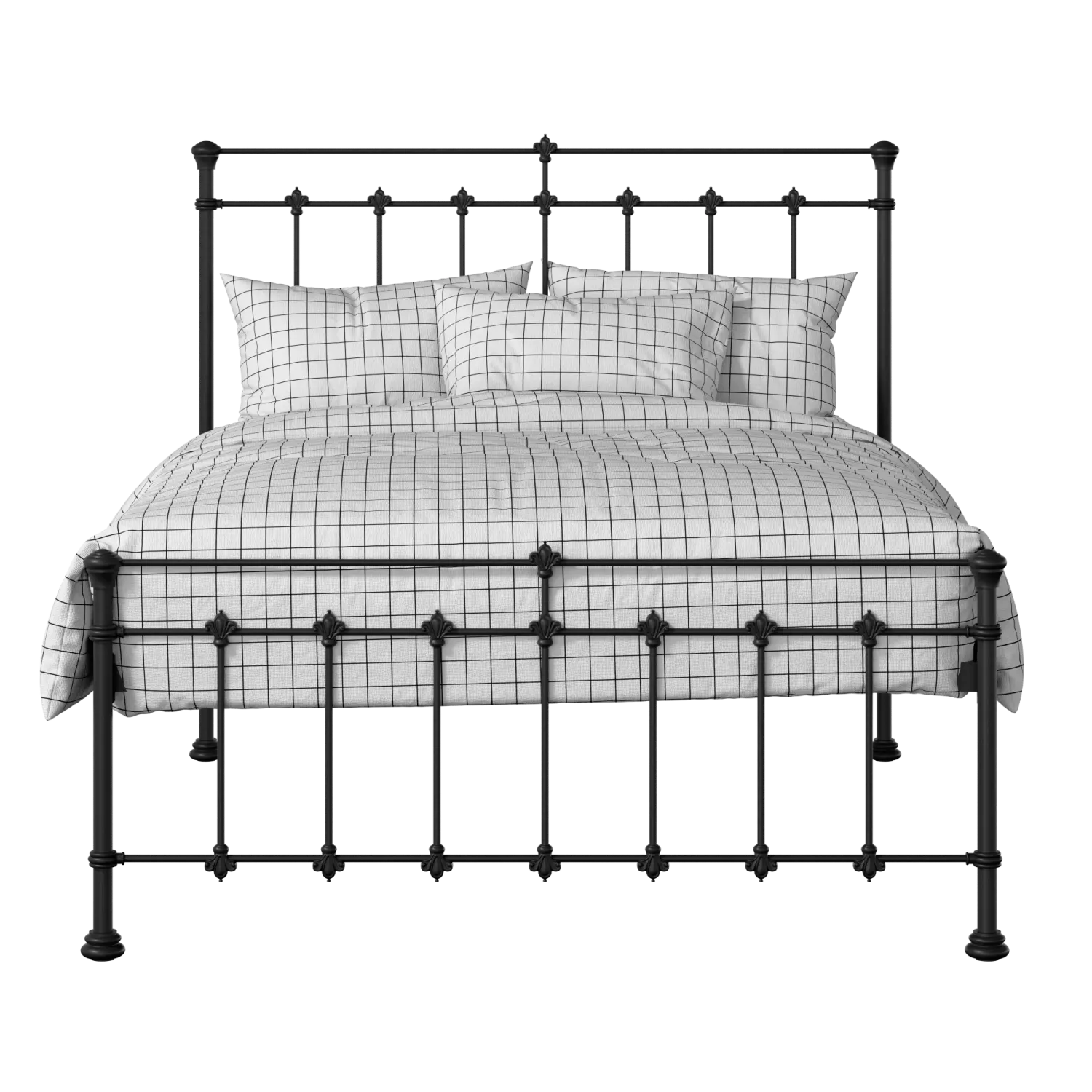 Edwardian iron/metal bed in black