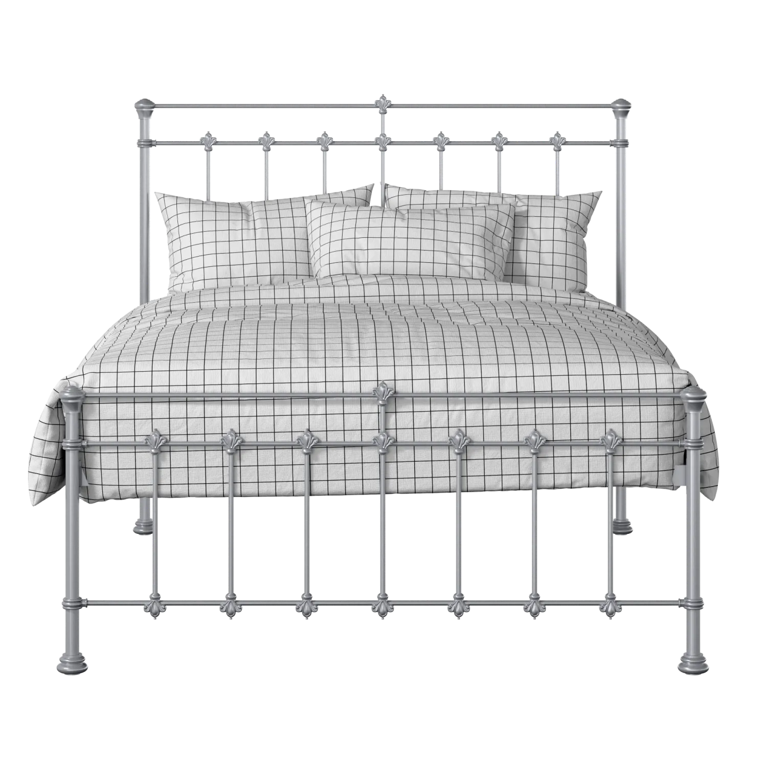 Edwardian iron/metal bed in silver
