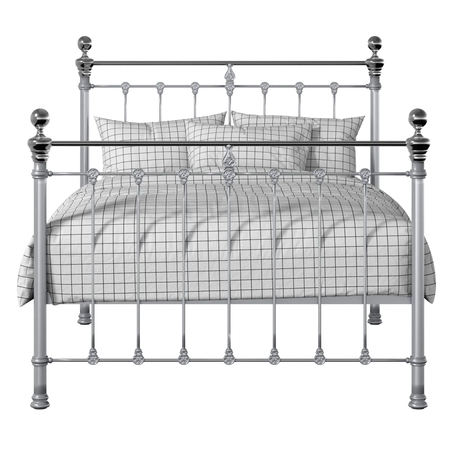 Hamilton Chromo iron/metal bed in silver