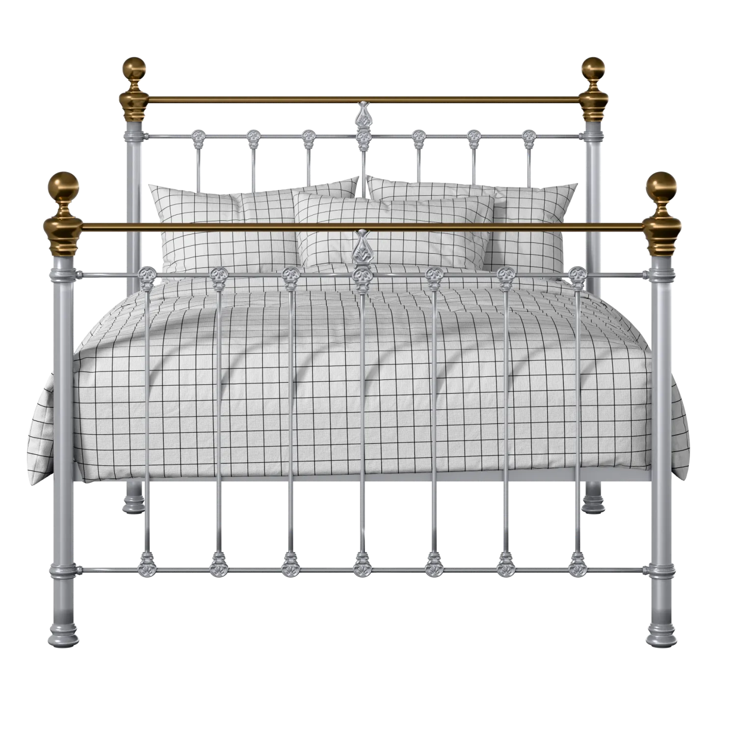 Hamilton iron/metal bed in silver